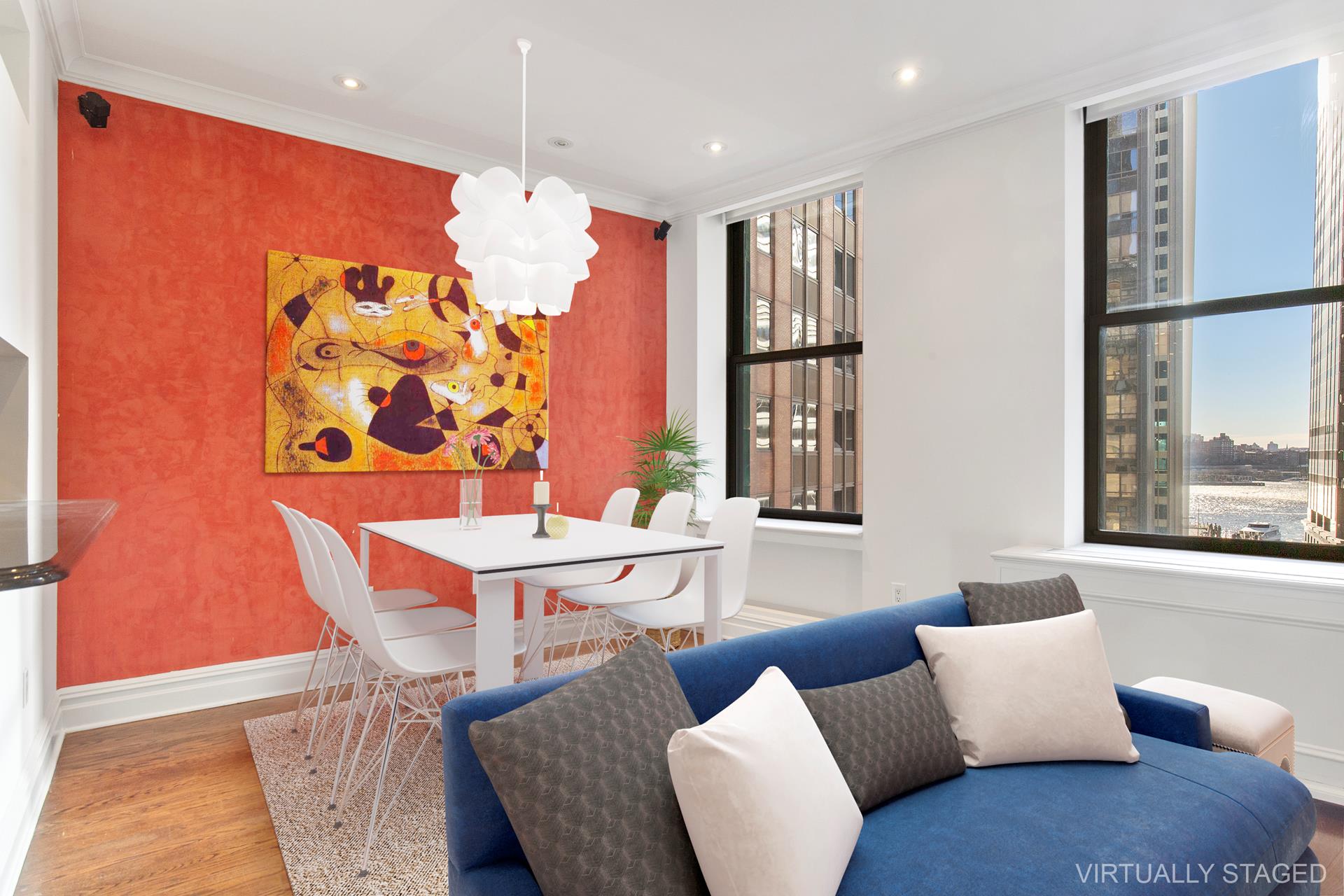 1 Wall Street Court 701, Financial District, Downtown, NYC - 2 Bedrooms  
2 Bathrooms  
4 Rooms - 