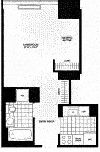 Floorplan for 217 East 96th Street, 27B