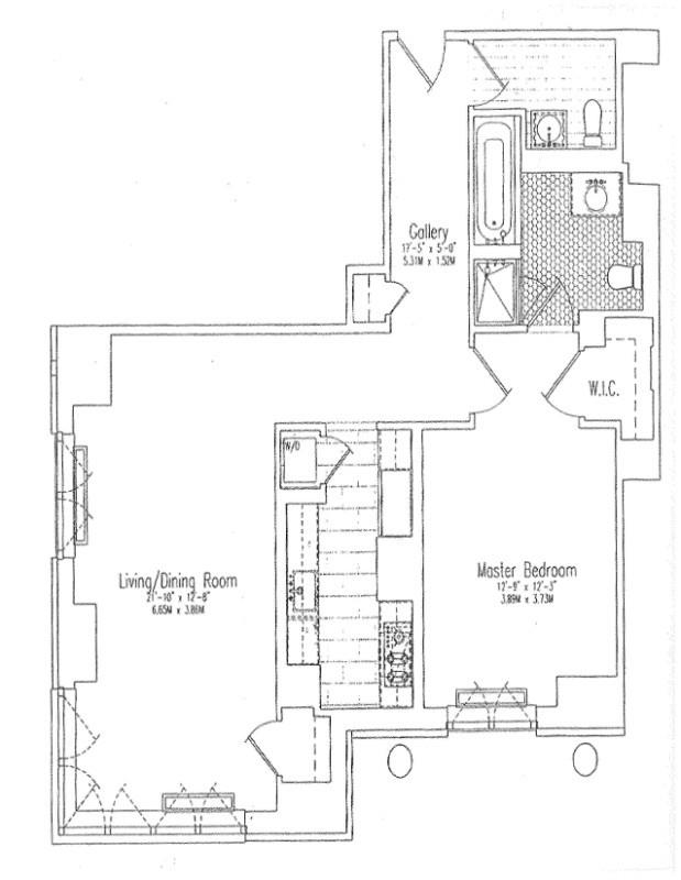 Floorplan for 425 5th Avenue, 45-D