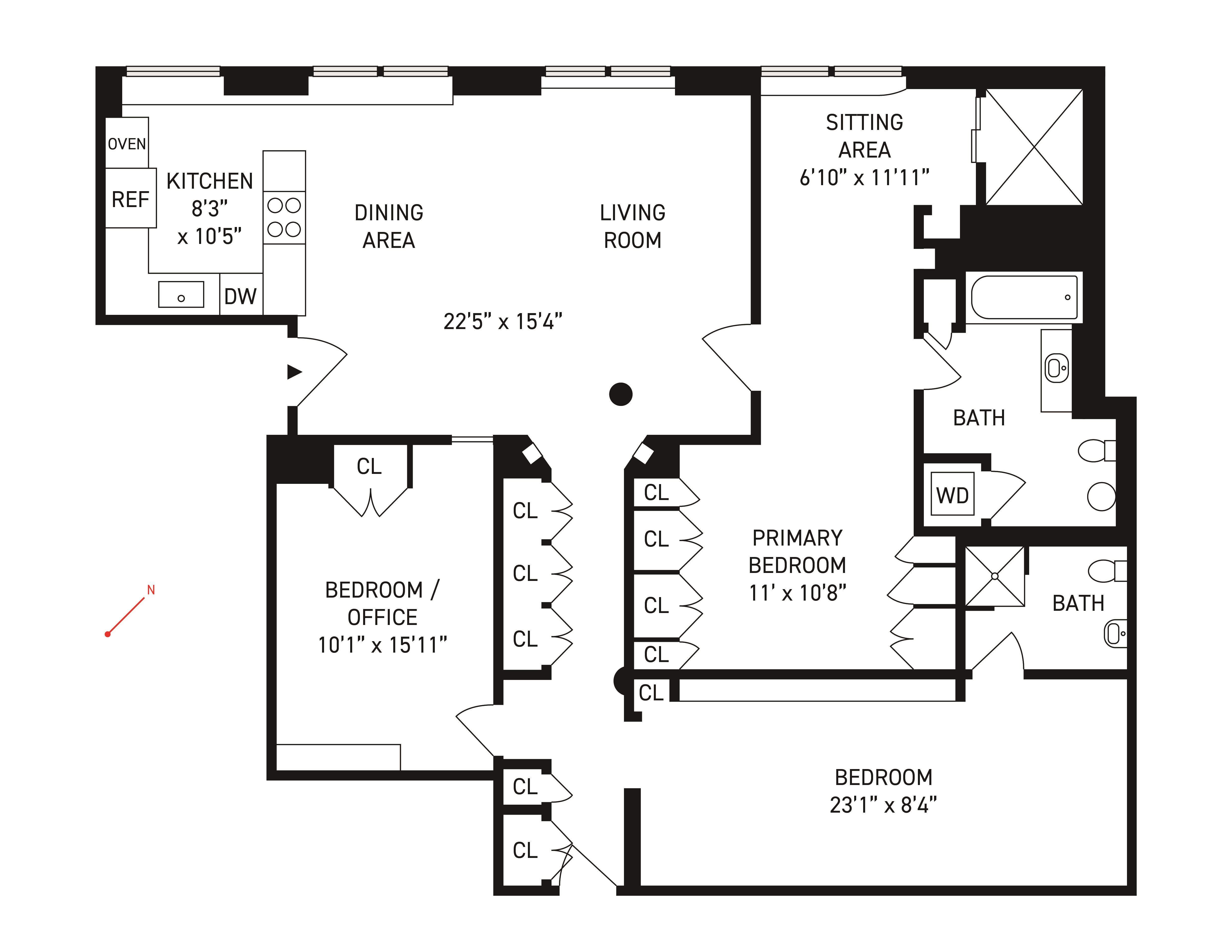 Floorplan for 439 Lafayette Street, C