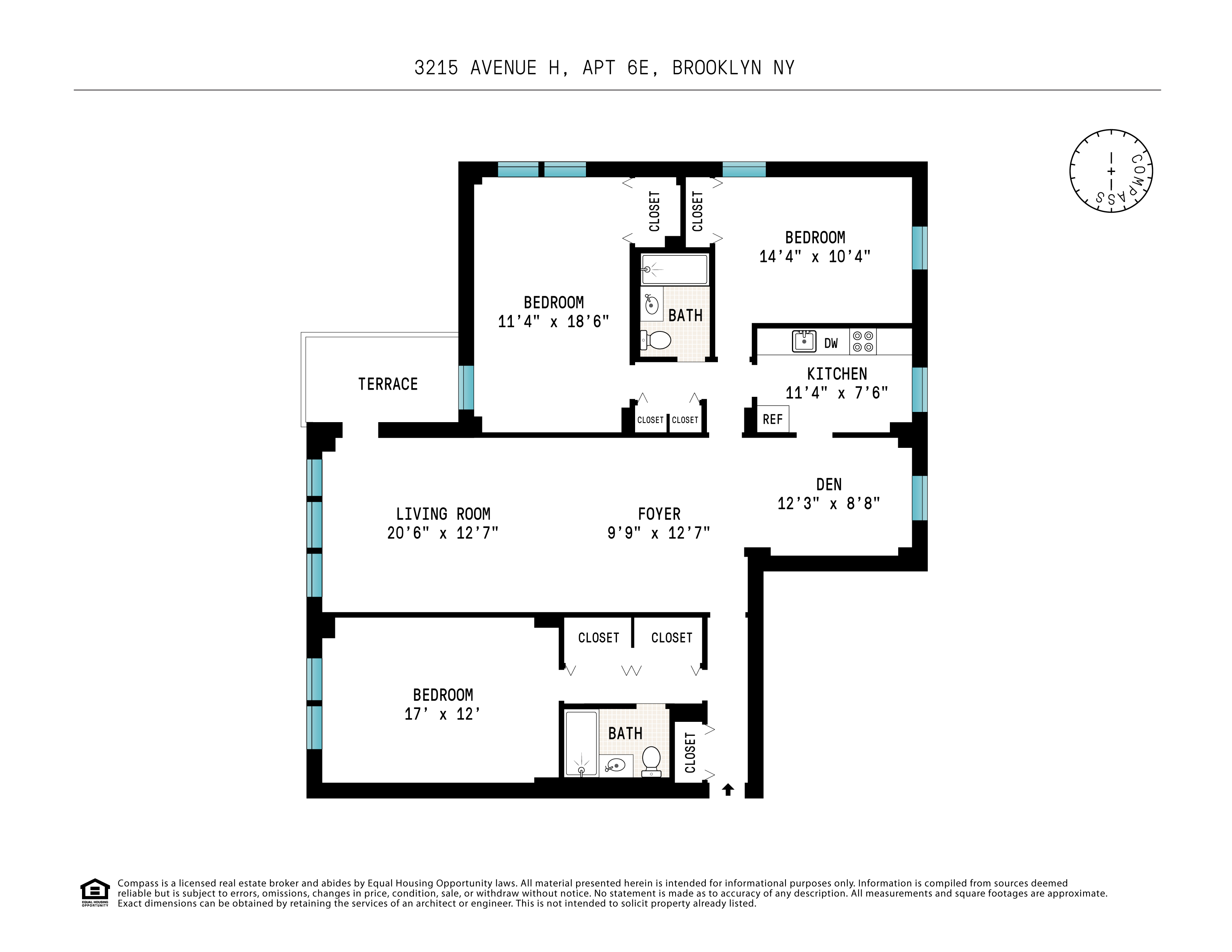 Floorplan for 3215 Ave H, 6E