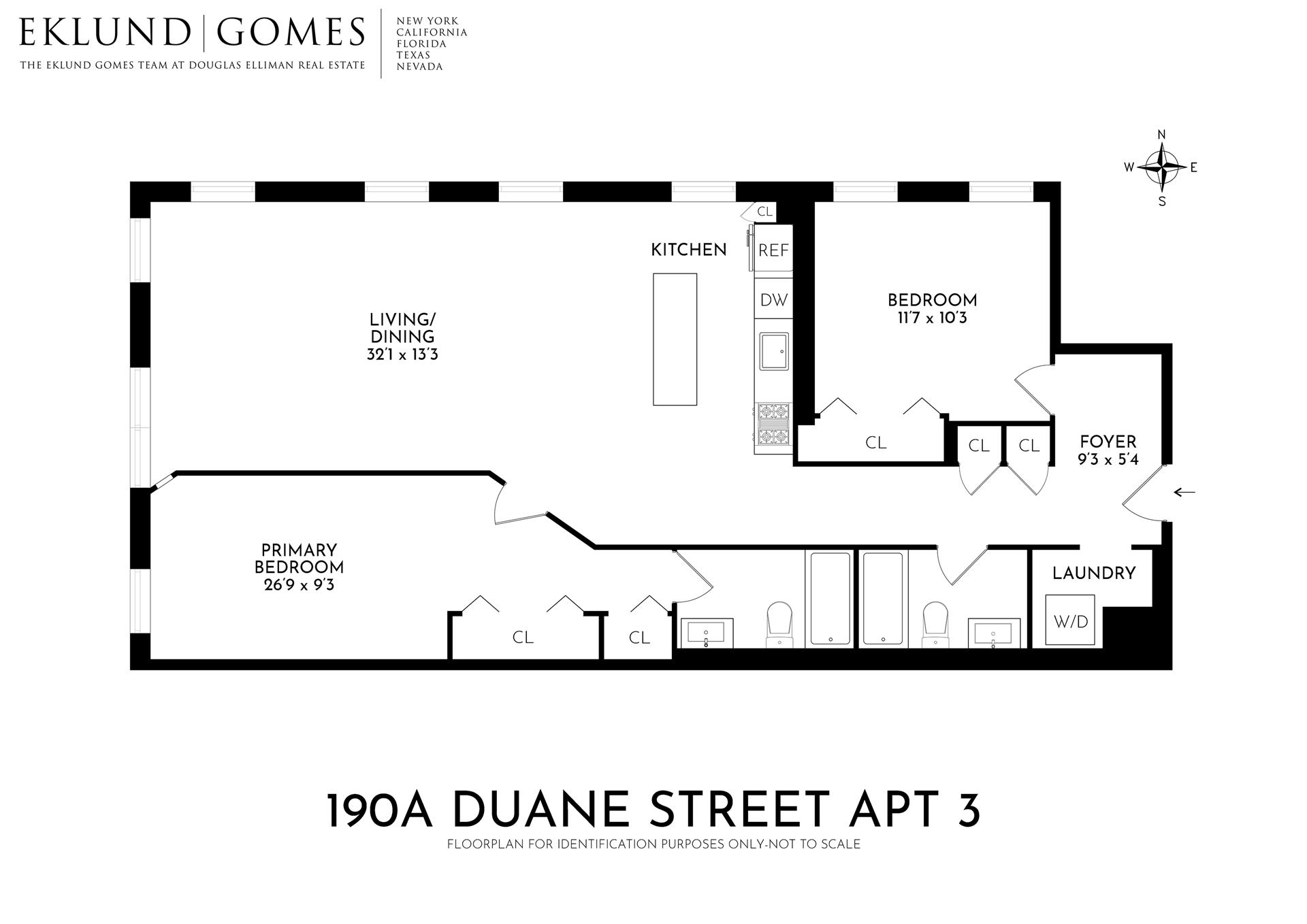 Floorplan for 190 Duane Street, LOFT3