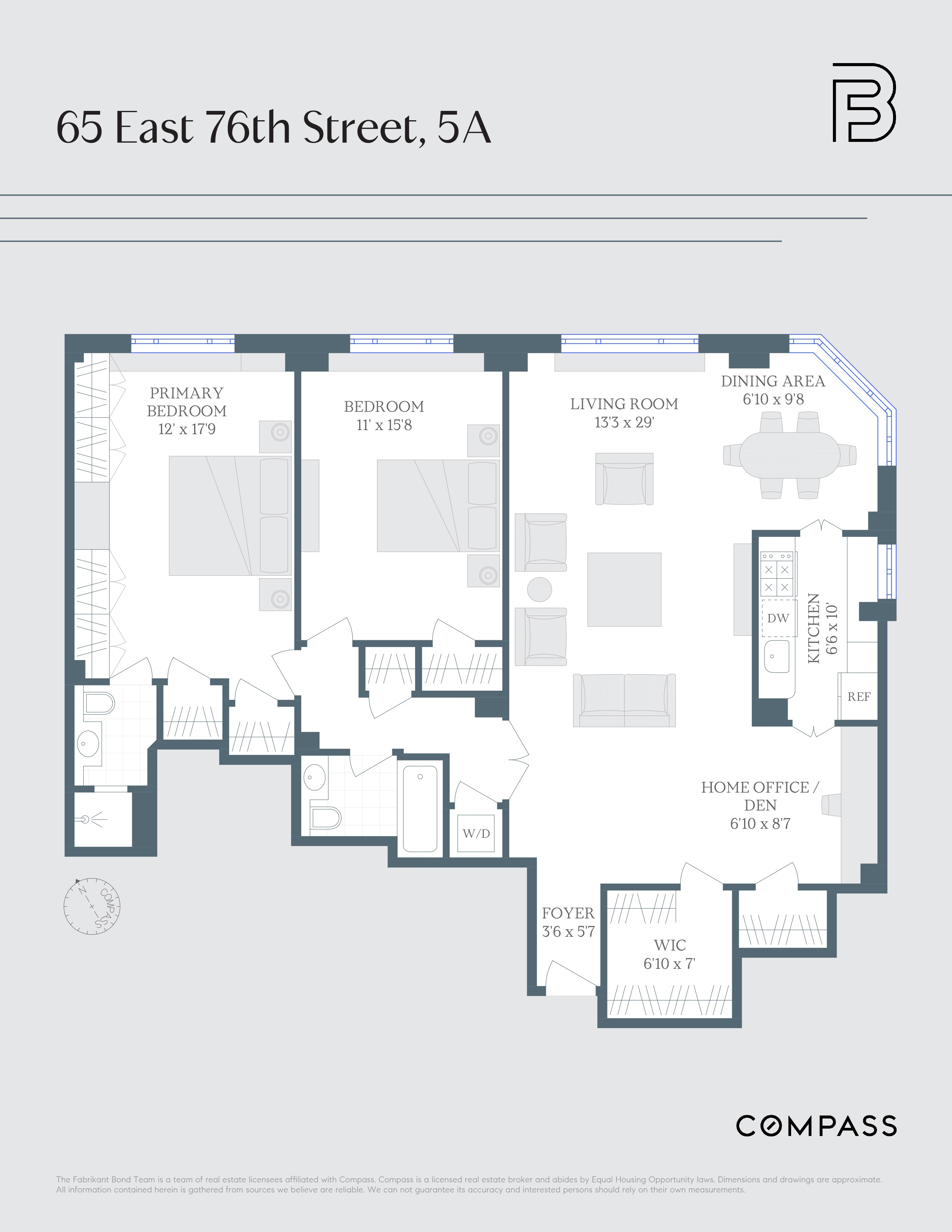 Floorplan for 65 East 76th Street, 5A