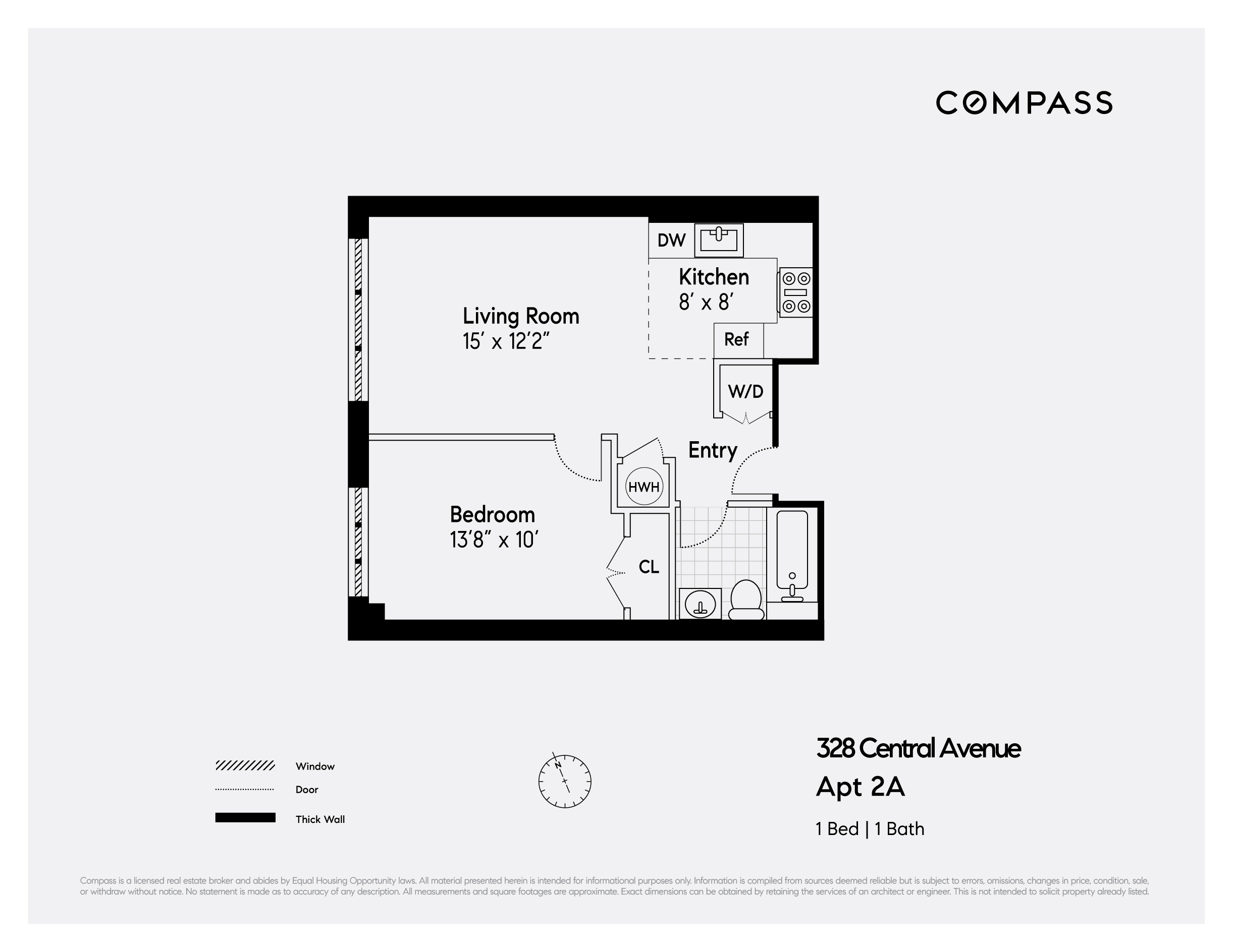 Floorplan for 328 Central Avenue, 2A