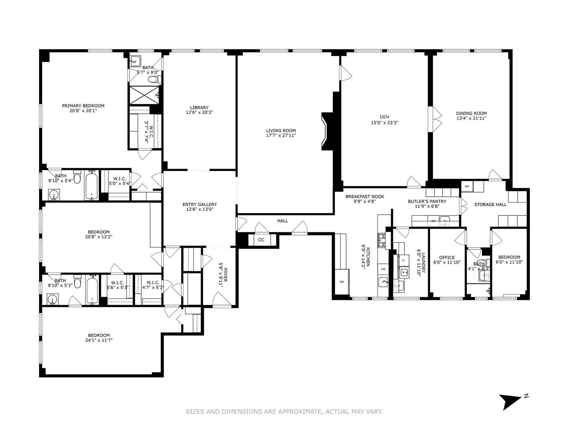 Floorplan for 33 East 70th Street, 10E