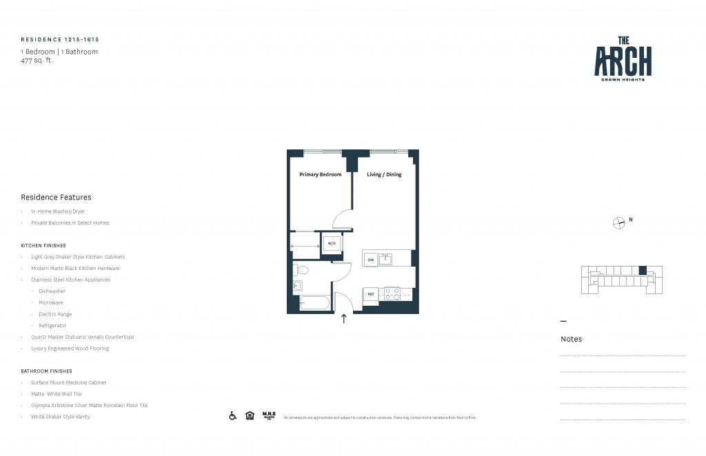 Floorplan for 1101 President Street, 1615