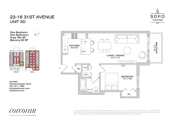 Floorplan for 23-16 31st Avenue