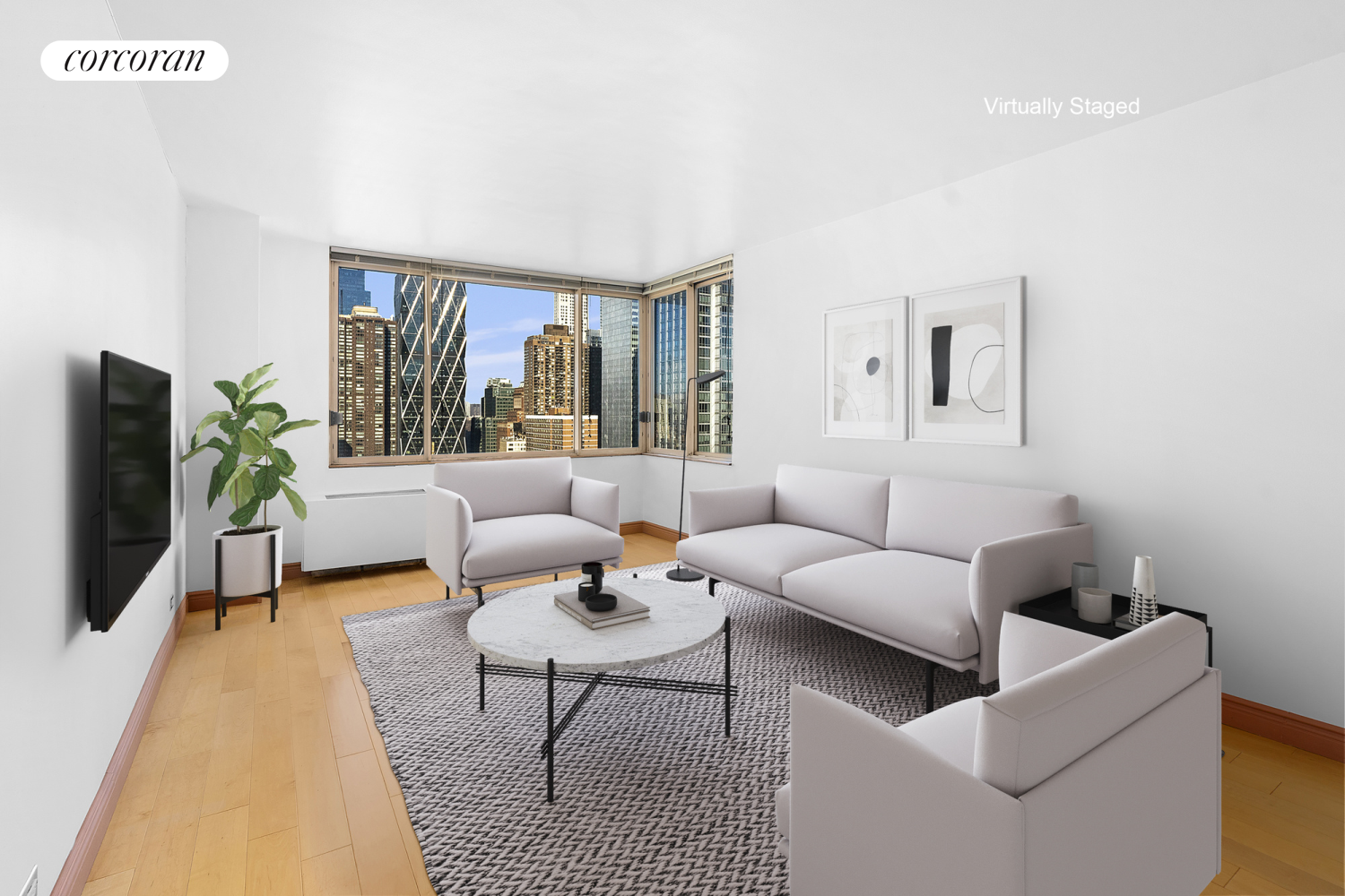 350 West 50th Street 28H, Hells Kitchen, Midtown West, NYC - 1 Bedrooms  
1 Bathrooms  
3 Rooms - 