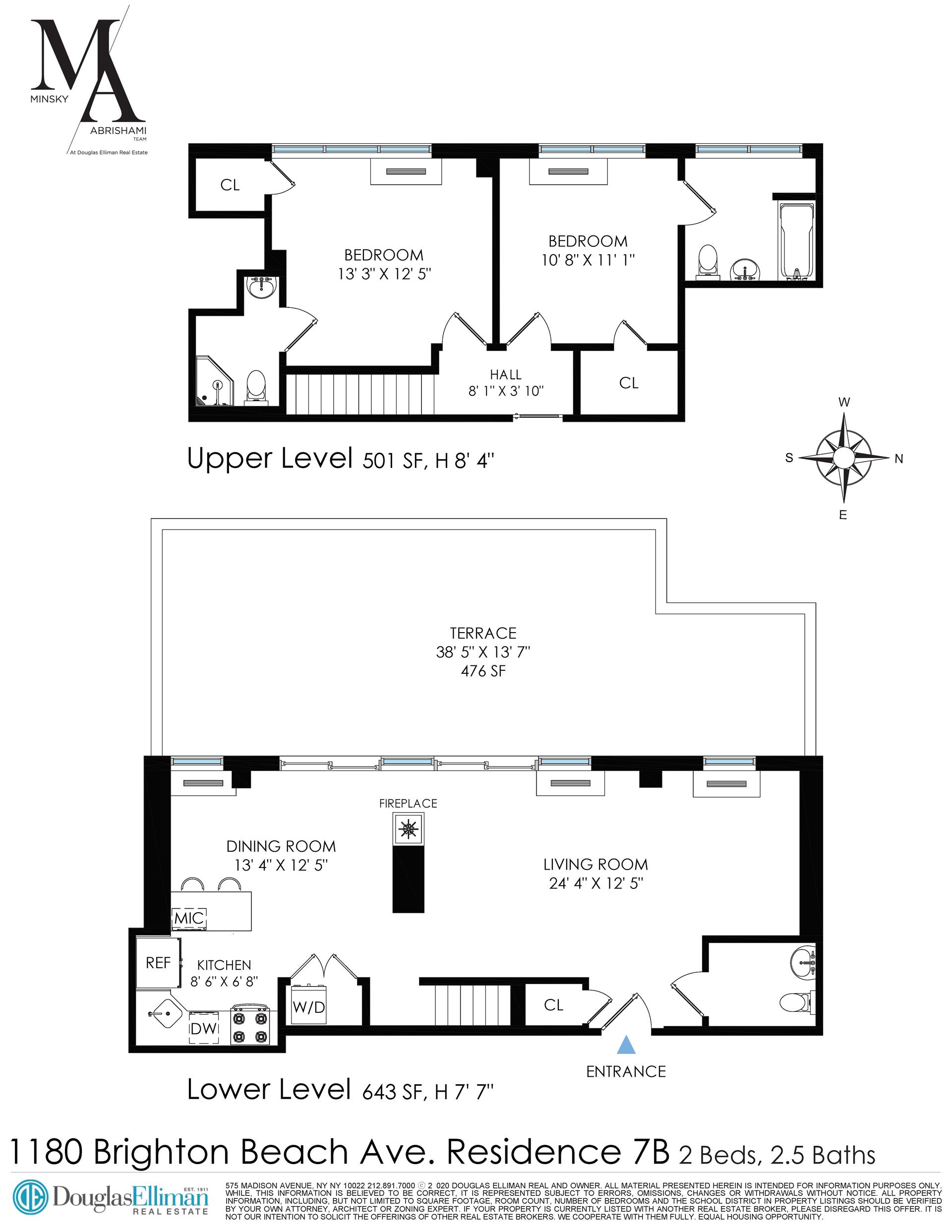 Floorplan for 1180 Brighton Beach Avenue, 7B