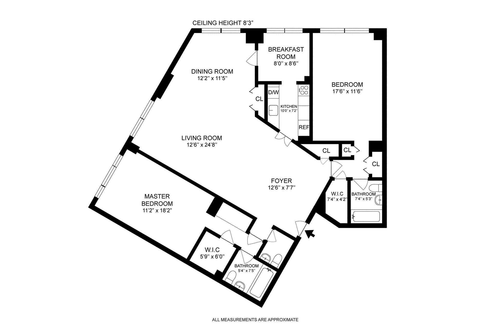 Floorplan for 20 West 64th Street, 23K