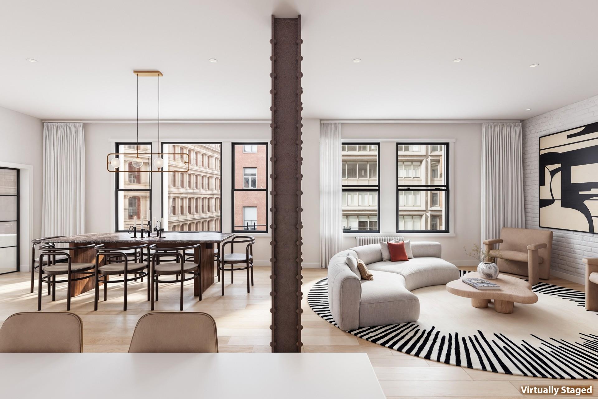 366 Broadway 4A, Tribeca, Downtown, NYC - 2 Bedrooms  
2 Bathrooms  
6 Rooms - 