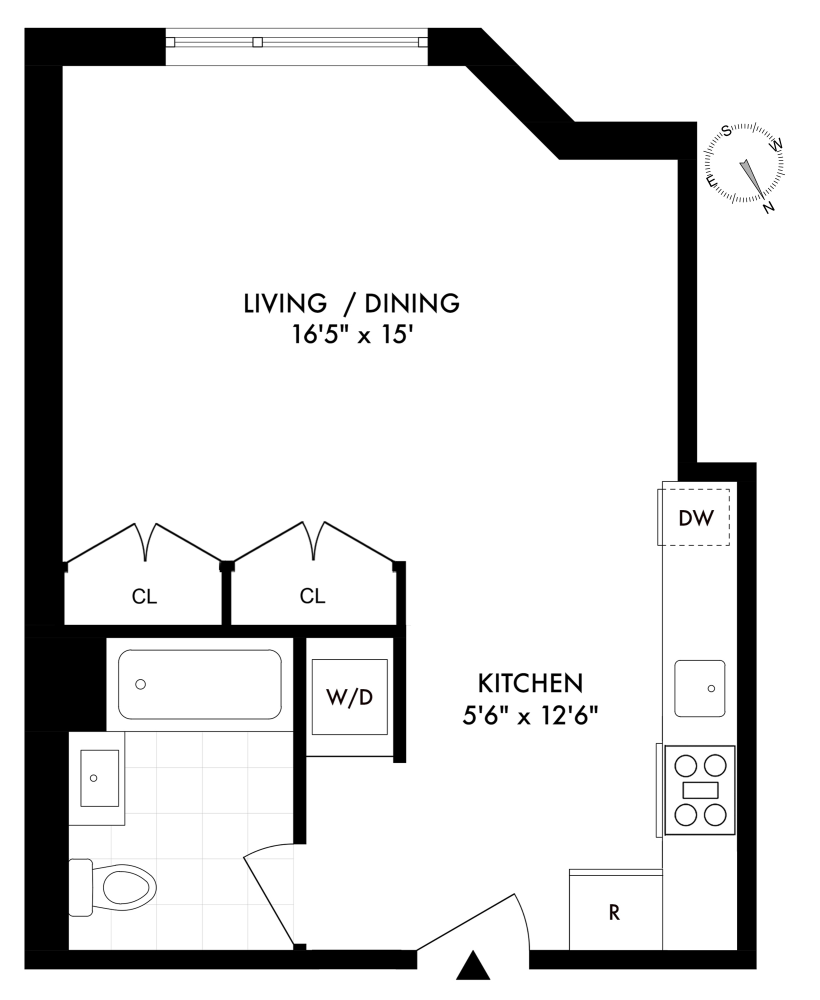Floorplan for 159 East 118th Street, 1A