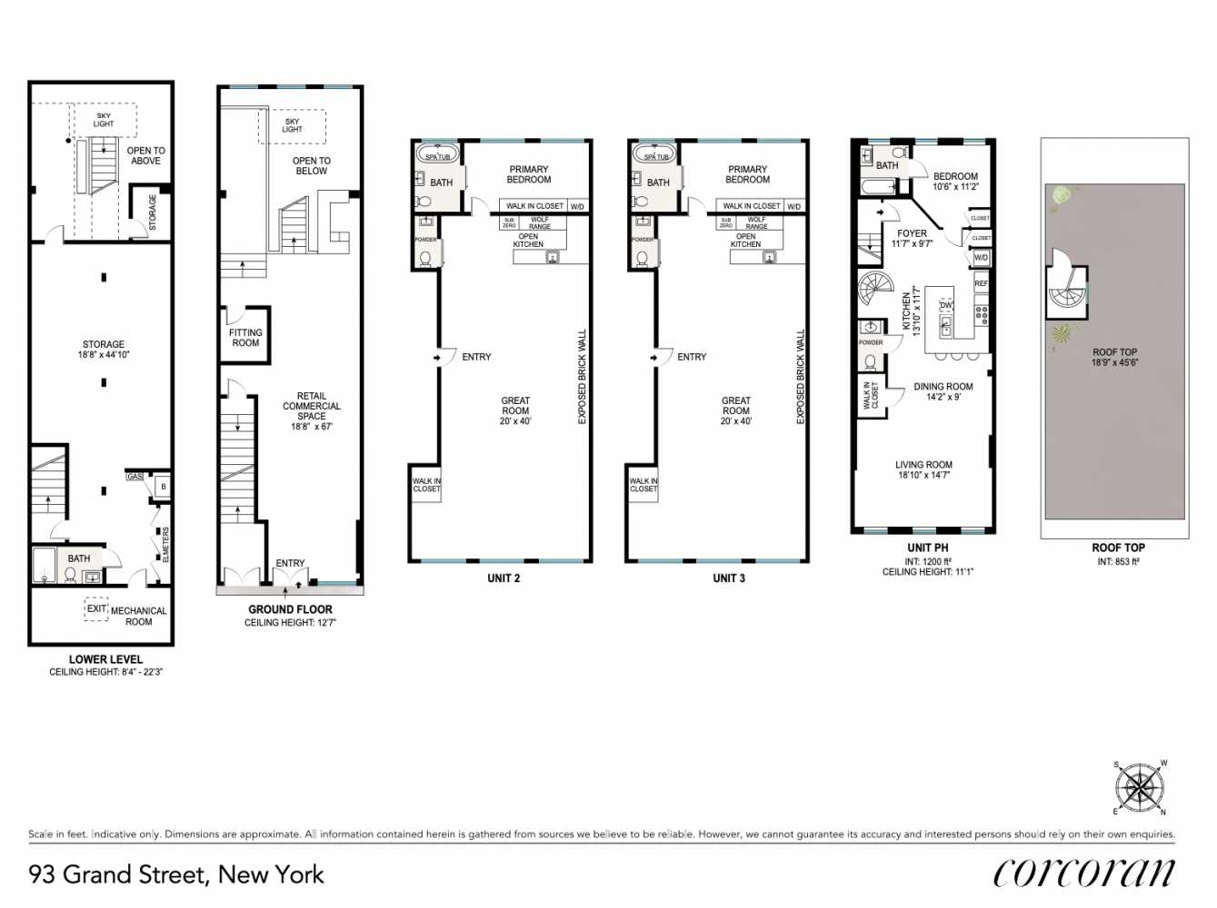 Floorplan for 93 Grand Street