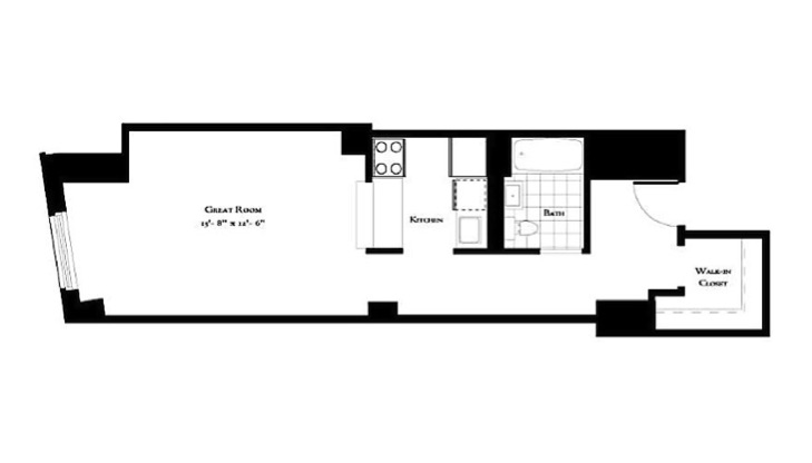 Floorplan for 88 Greenwich Street, 520