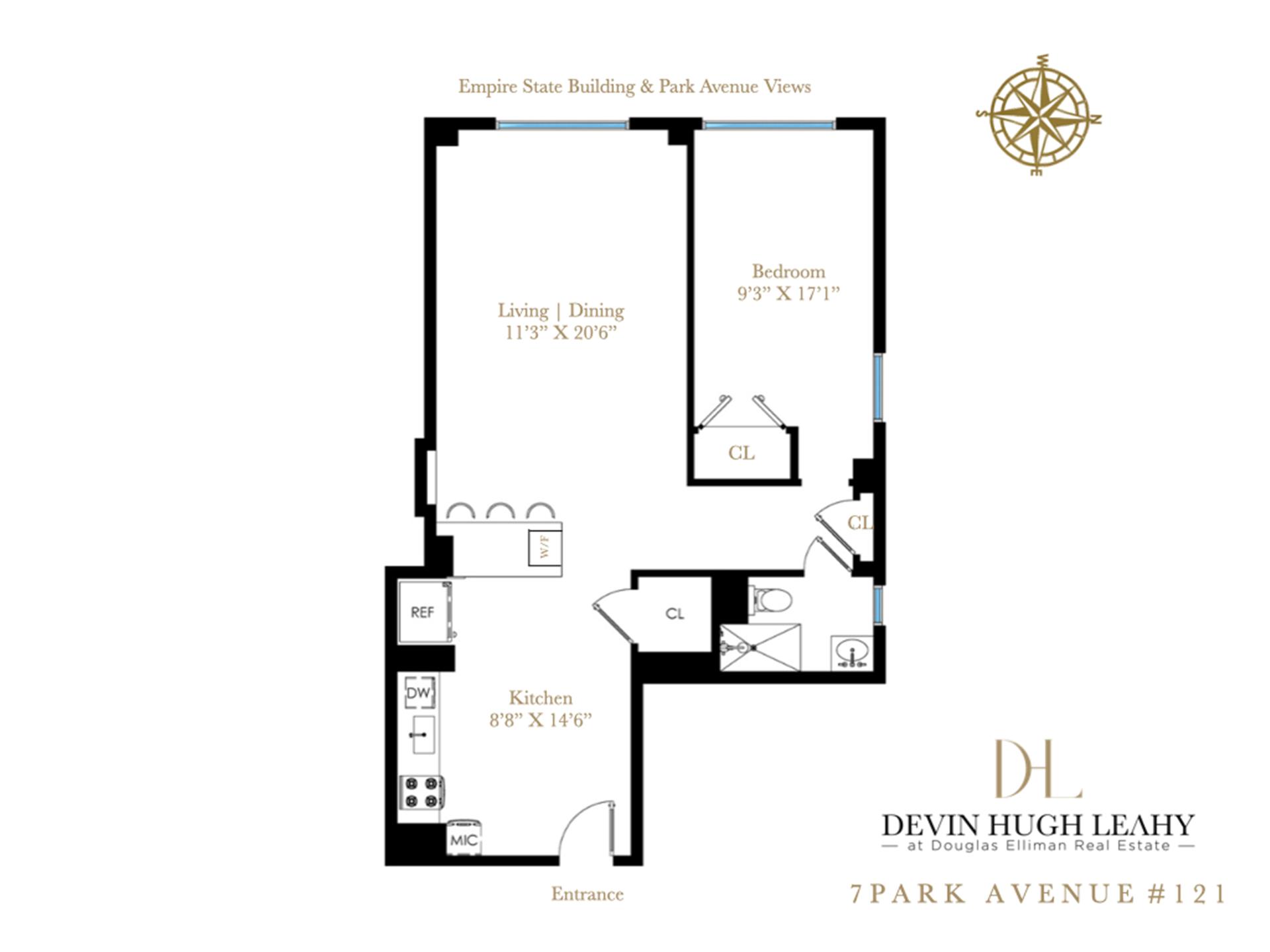 Floorplan for 7 Park Avenue, 121