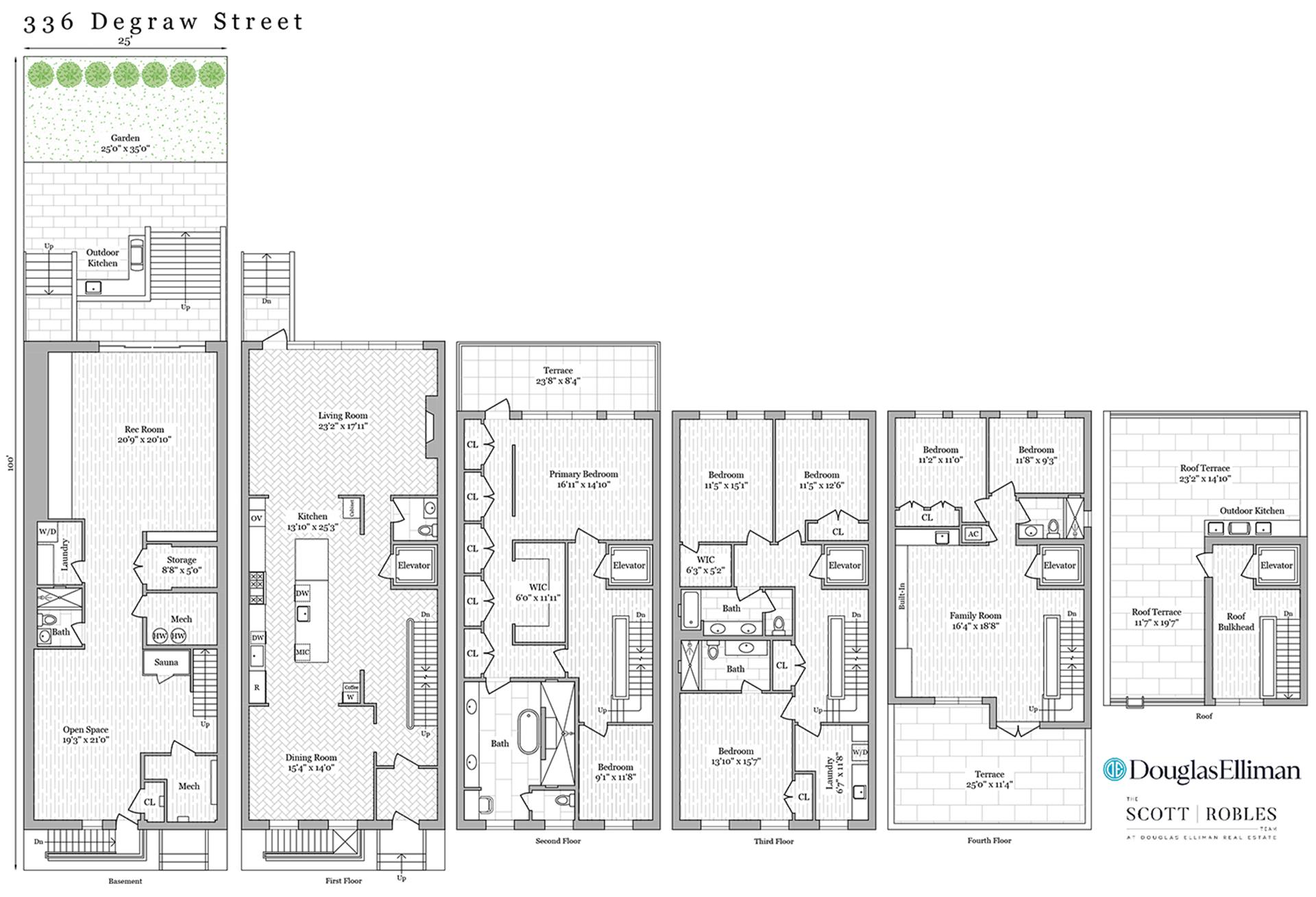 Floorplan for 336 De Graw Street
