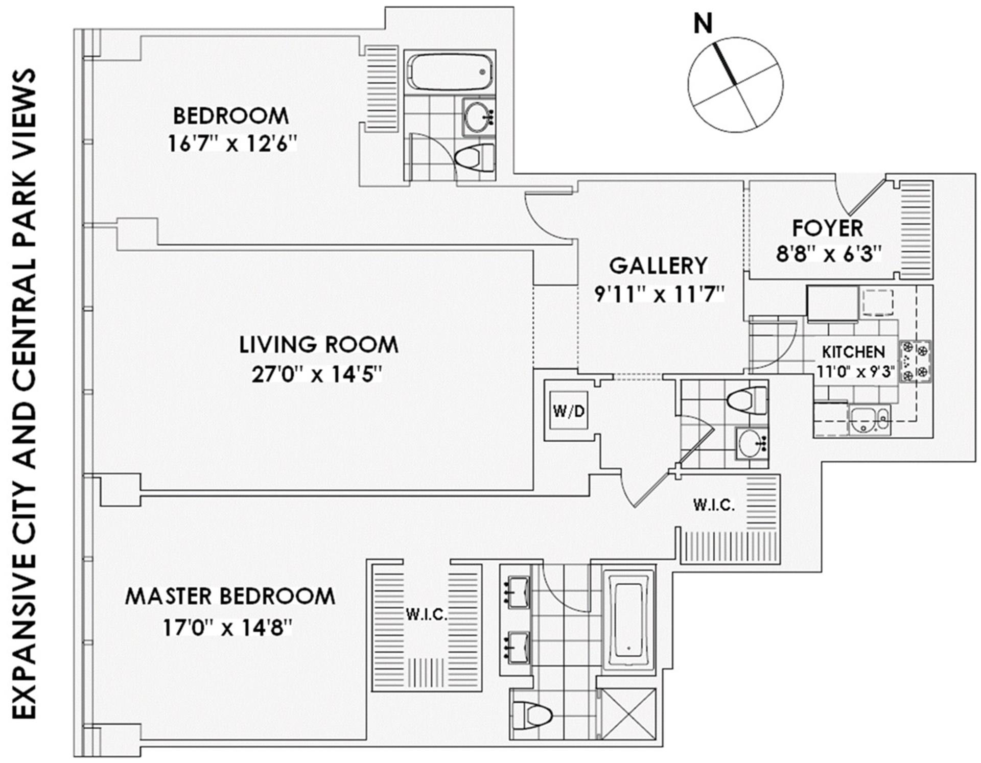 Floorplan for 151 East 58th Street, 37F