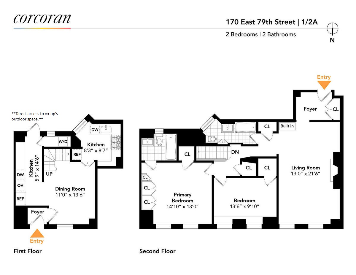 Floorplan for 170 East 79th Street, 2A