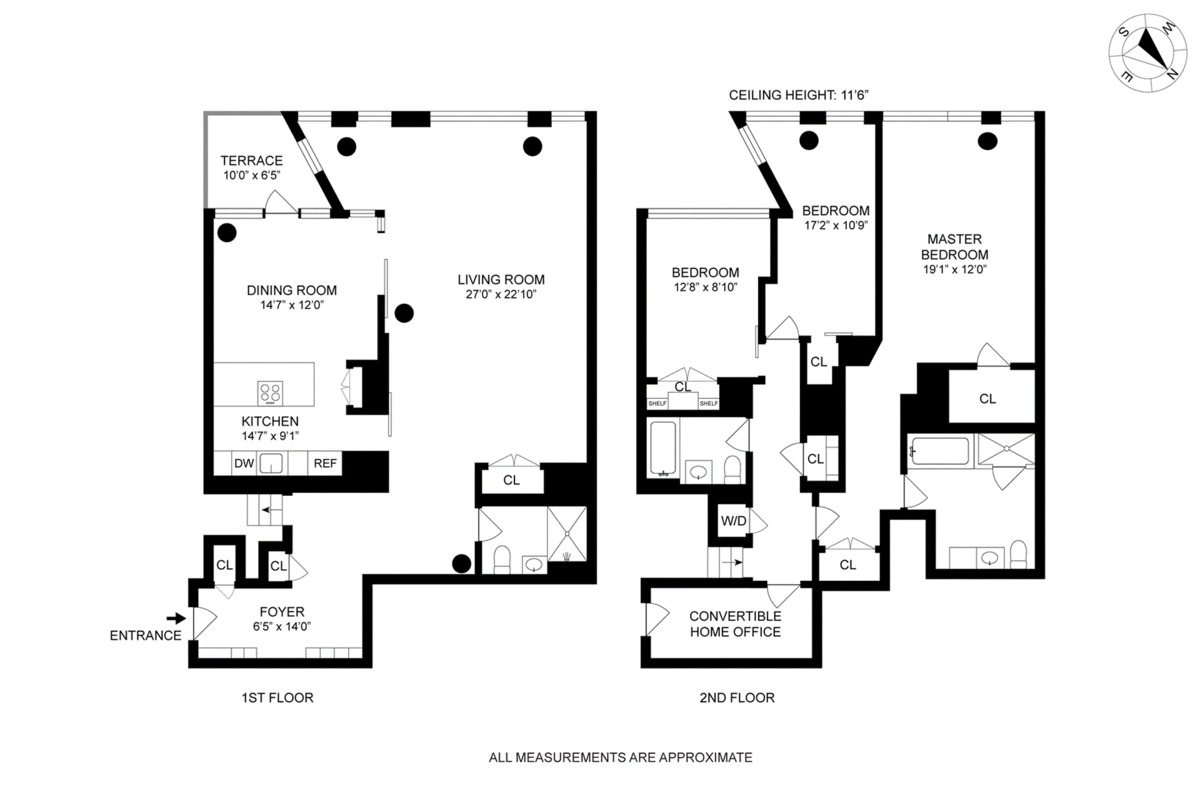 Floorplan for 101 Warren Street, 11L