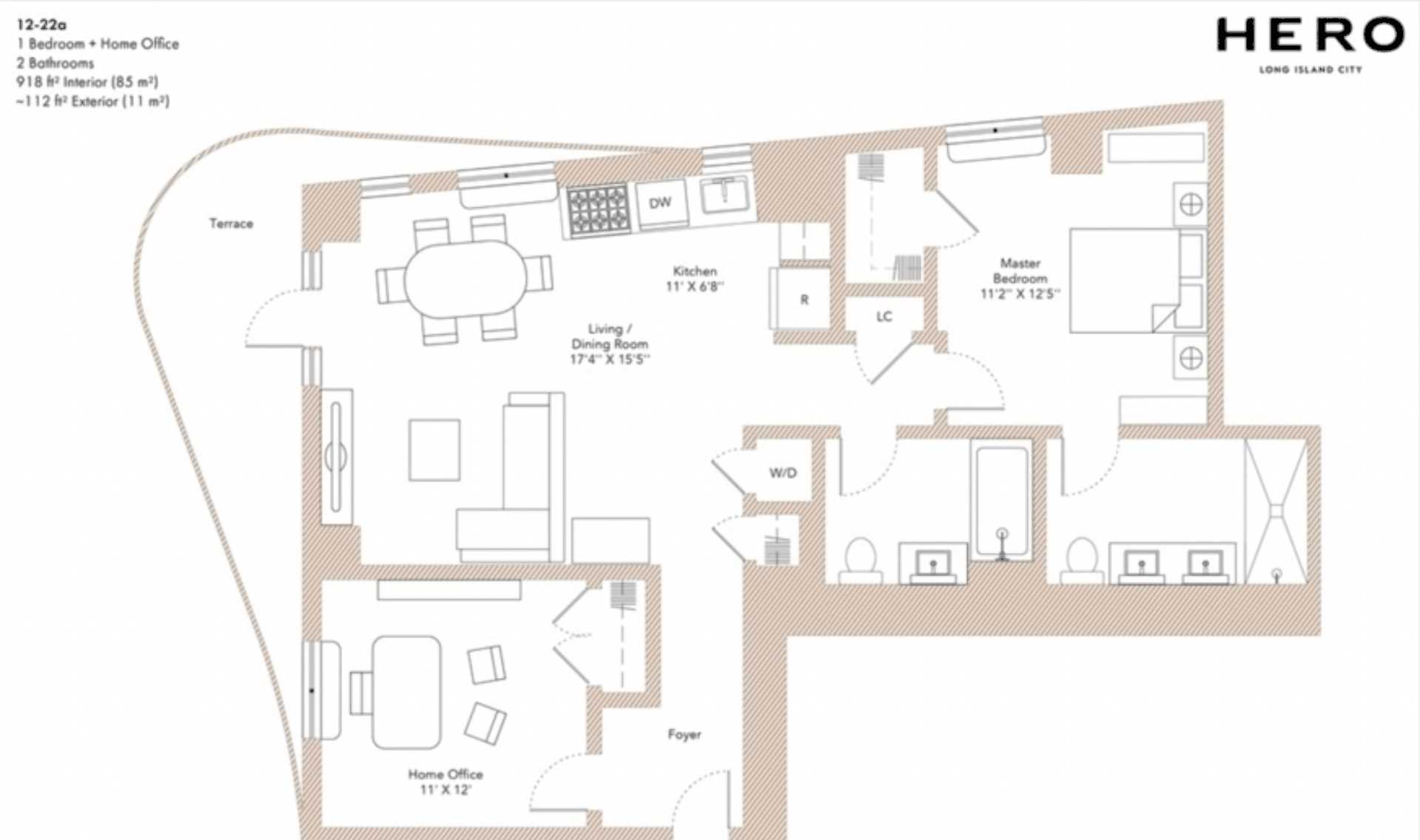 Floorplan for 24-16 Queens Plaza South