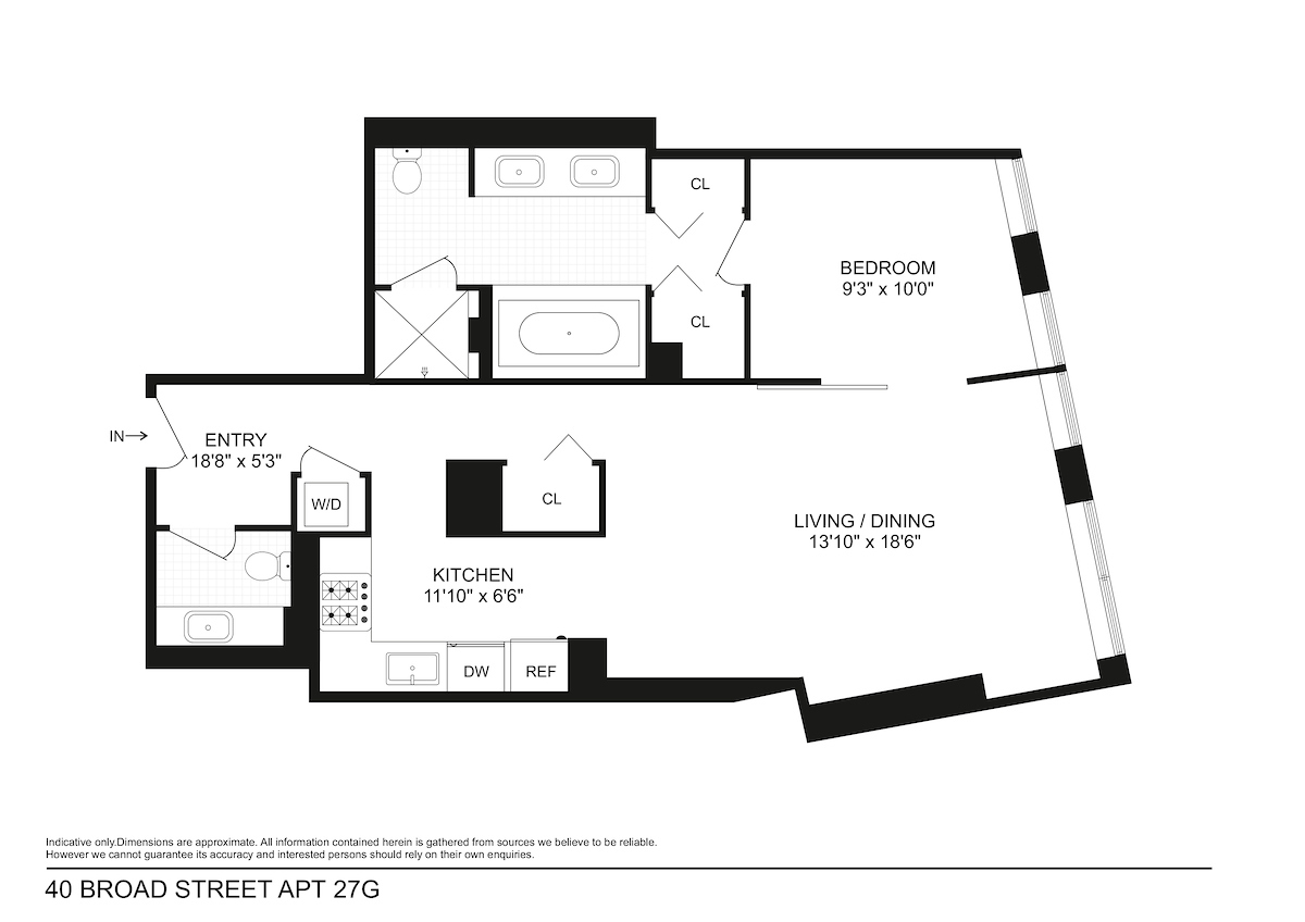 Floorplan for 40 Broad Street, 27G