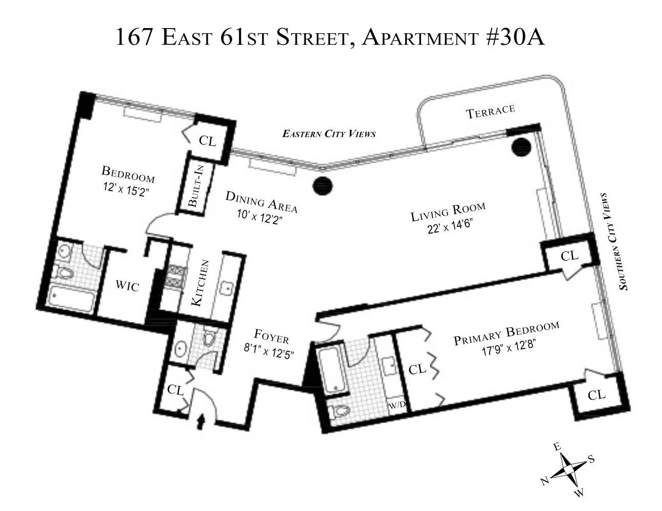 Floorplan for 167 East 61st Street, 30A