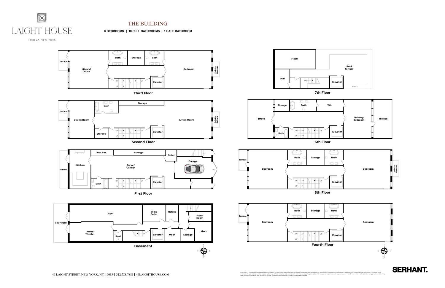 46 LAIGHT Street, New York, NY 10013, 11 Bedrooms Bedrooms, 20 Rooms Rooms,11 BathroomsBathrooms,Residential,For Sale,LAIGHT,RPLU-1032522874300