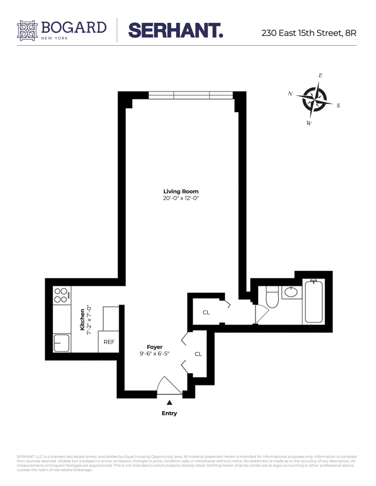 Floorplan for 230 East 15th Street, 8R