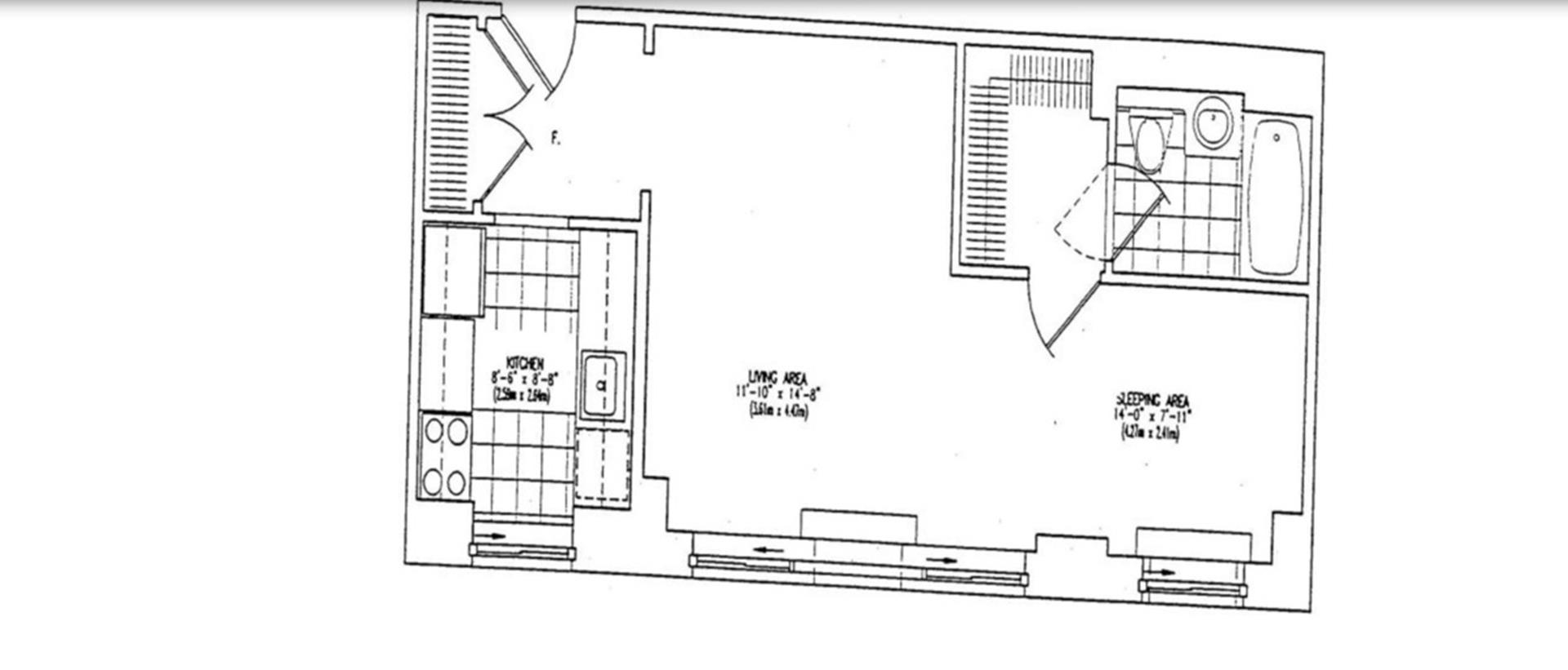 Floorplan for 401 East 60th Street, 6L