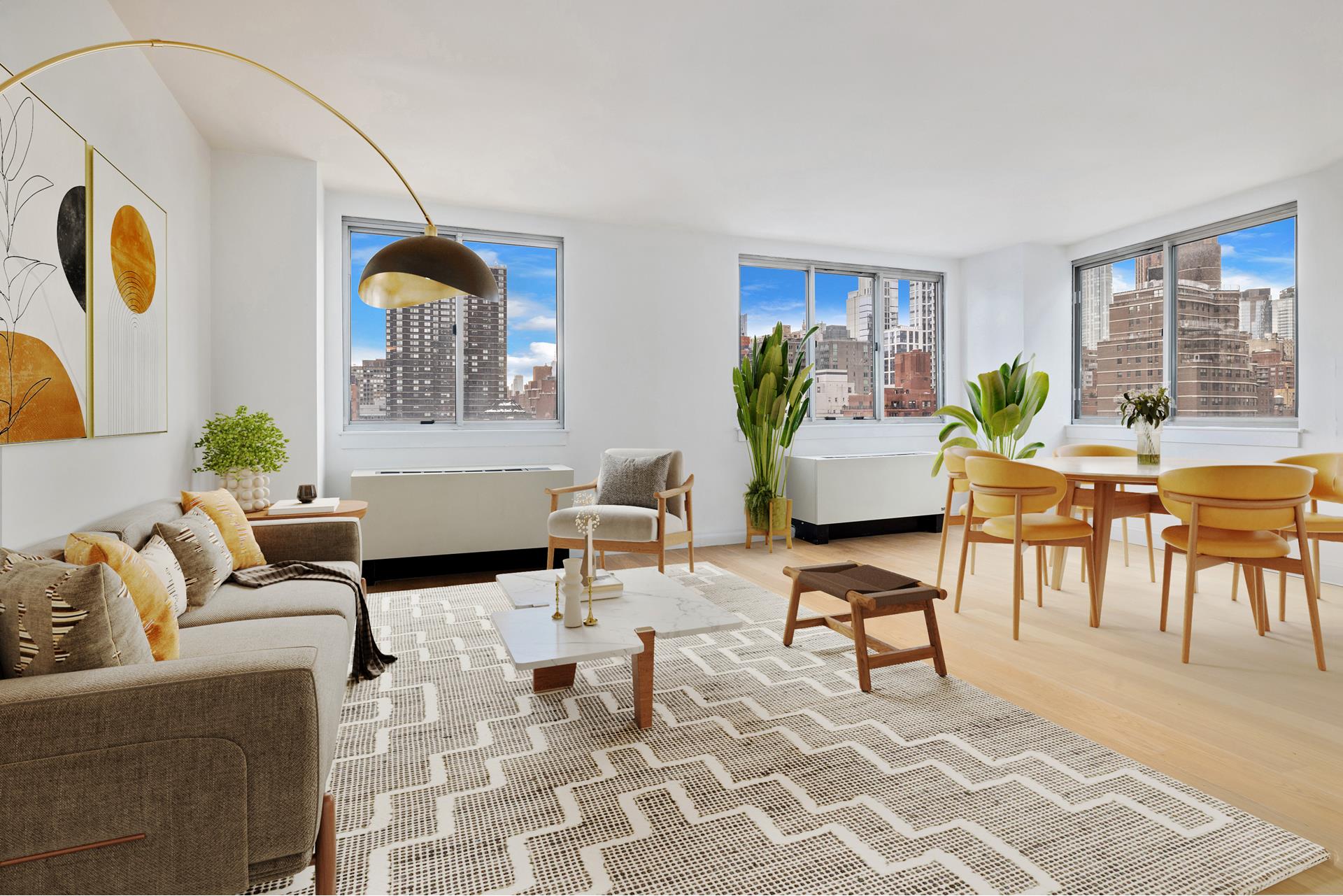308 East 38th Street 15A, Murray Hill, Midtown East, NYC - 2 Bedrooms  
2 Bathrooms  
5 Rooms - 