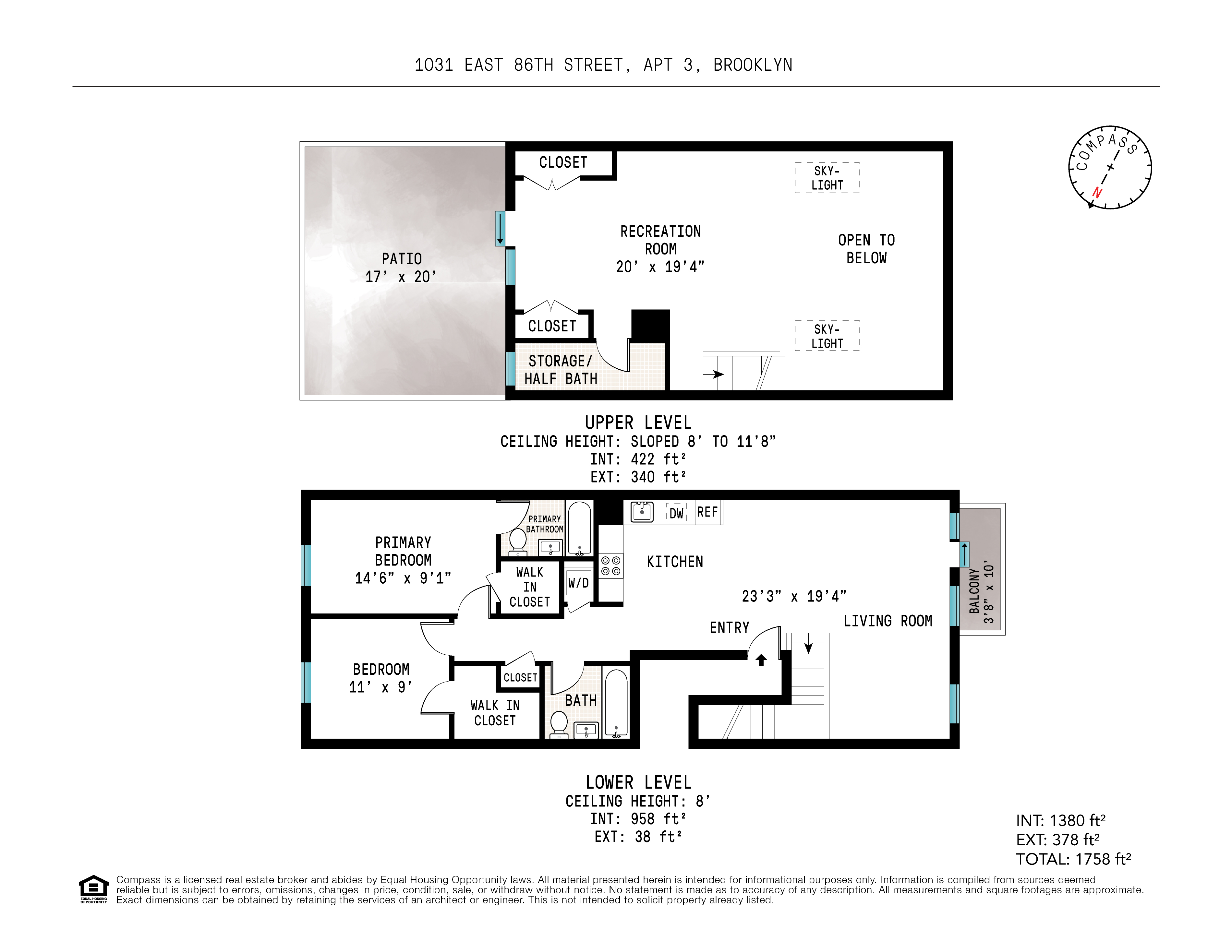 Floorplan for 1031 East 86th Street, 3