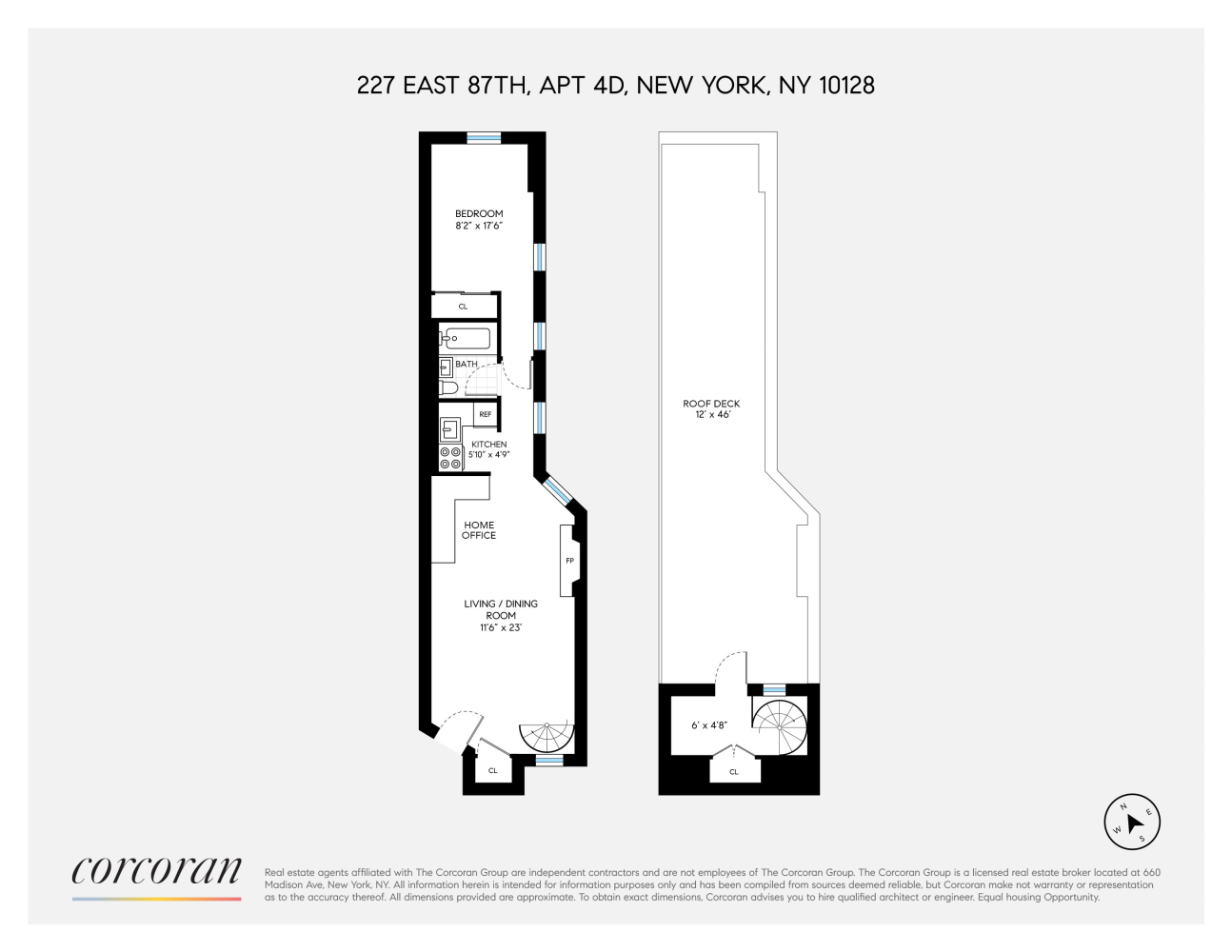 Floorplan for 227 East 87th Street, 4D