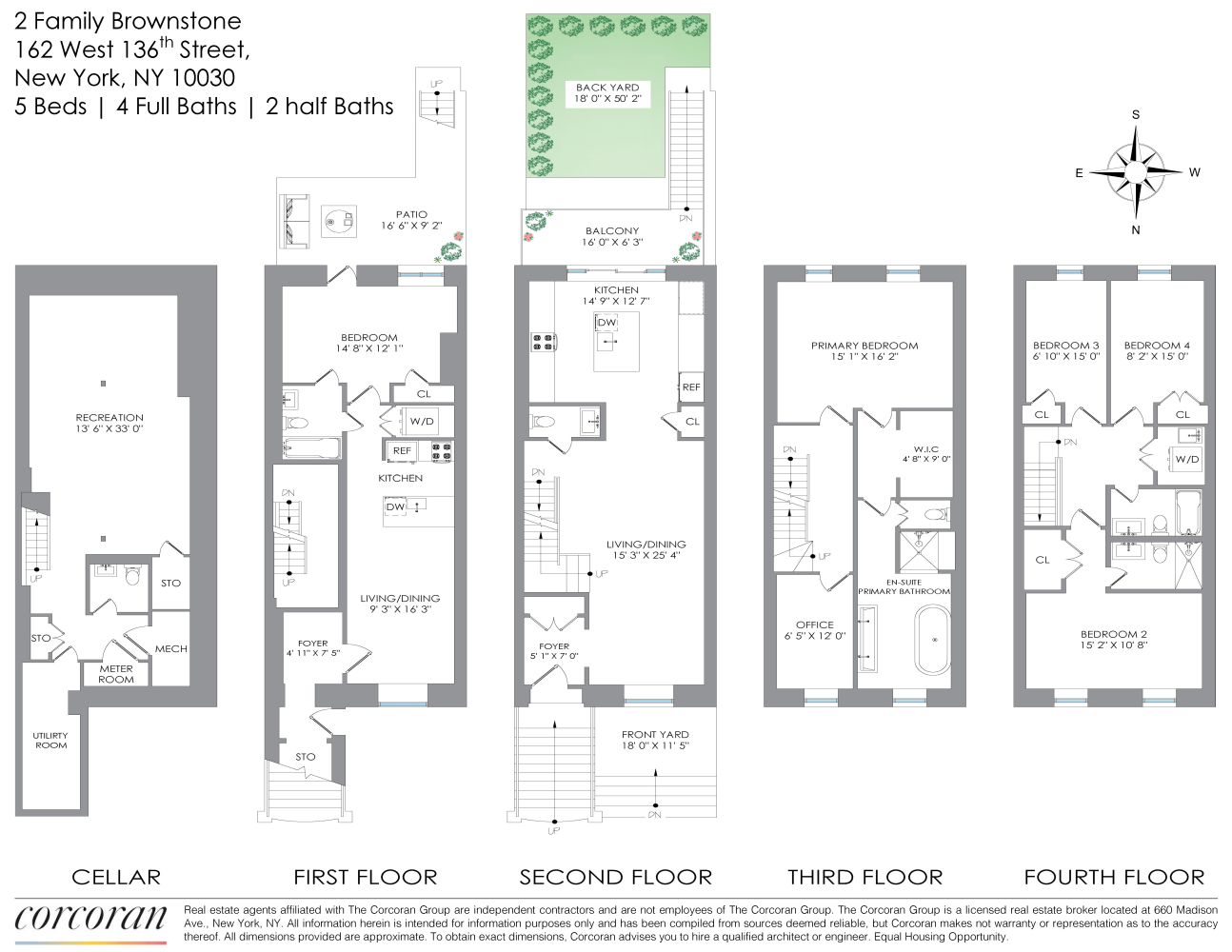 Floorplan for 162 West 136th Street