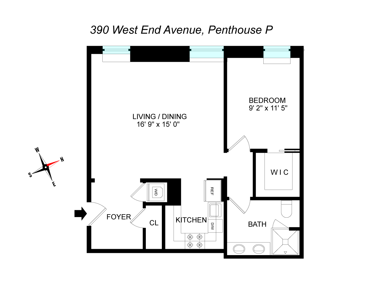 Floorplan for 390 West End Avenue, PHP