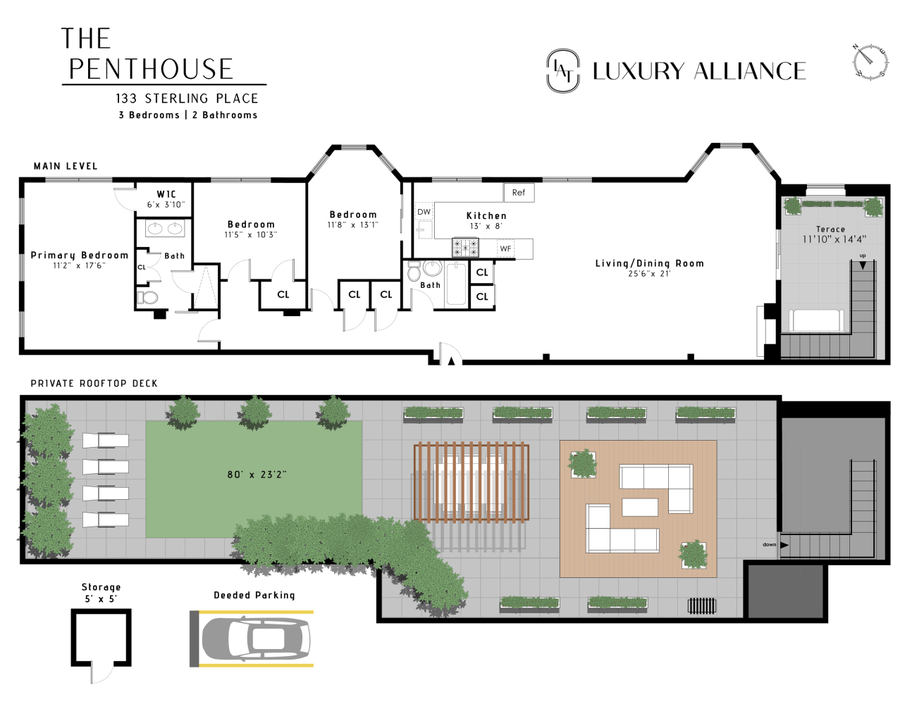 Floorplan for 133 Sterling Place, PH
