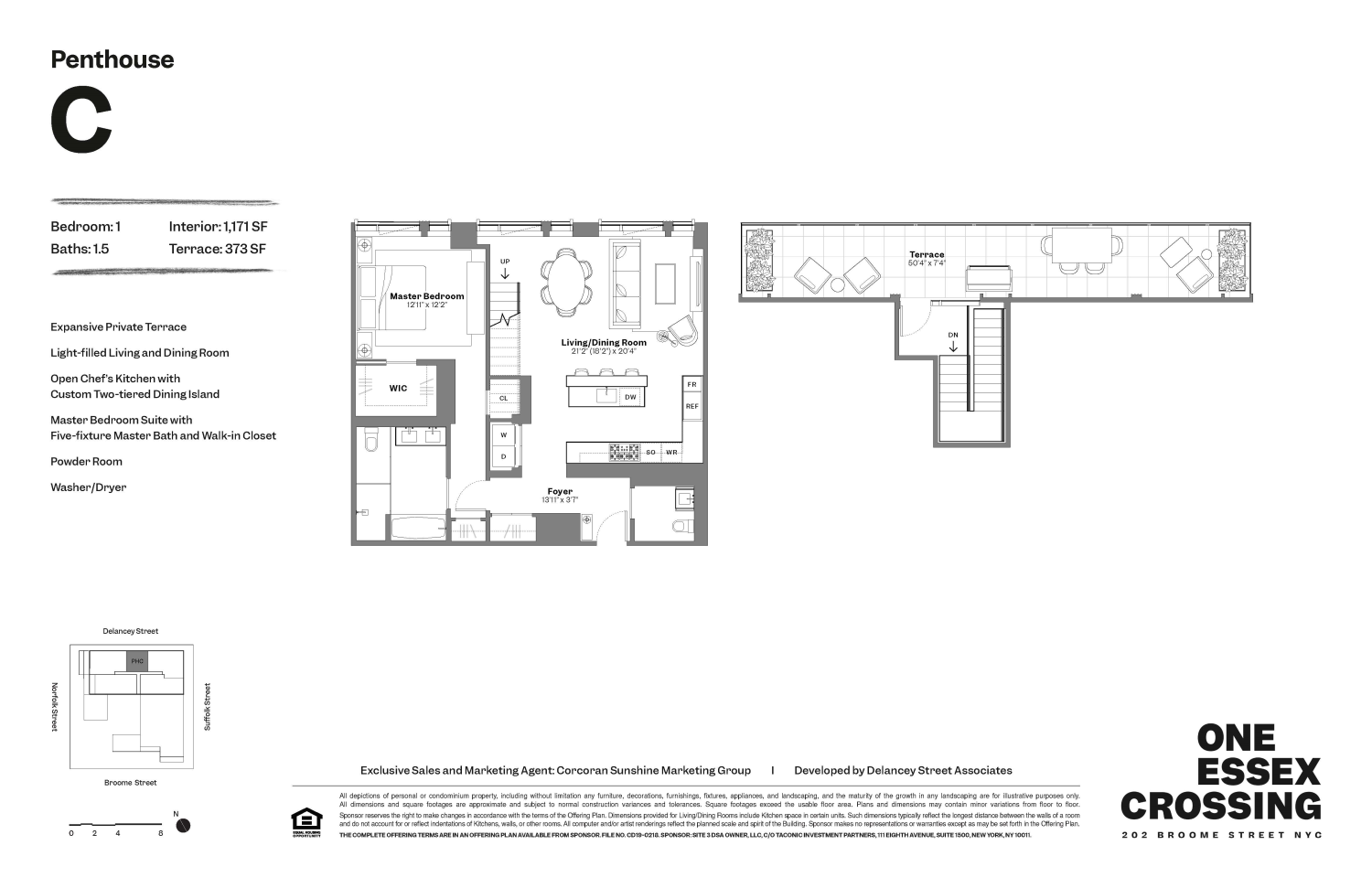 Floorplan for 202 Broome Street, PHC