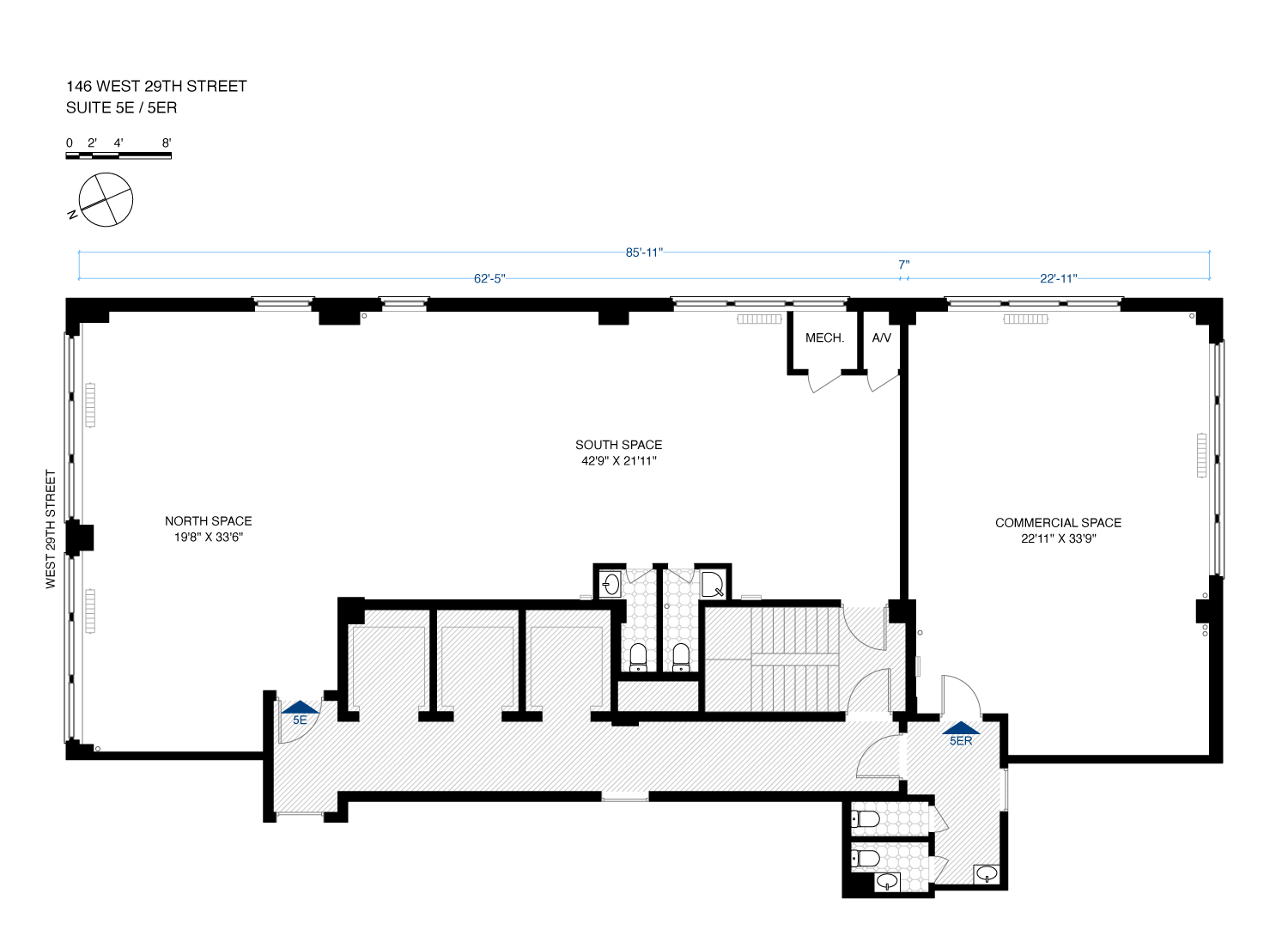 Floorplan for 146 West 29th Street 5E   5Re