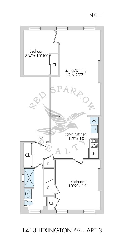 Floorplan for 1413 Lexington Avenue, 2