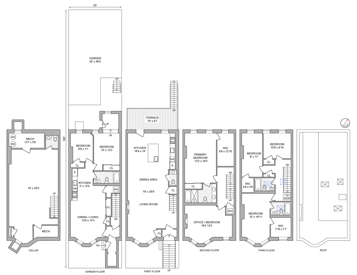 Floorplan for 497 Madison Street, MF