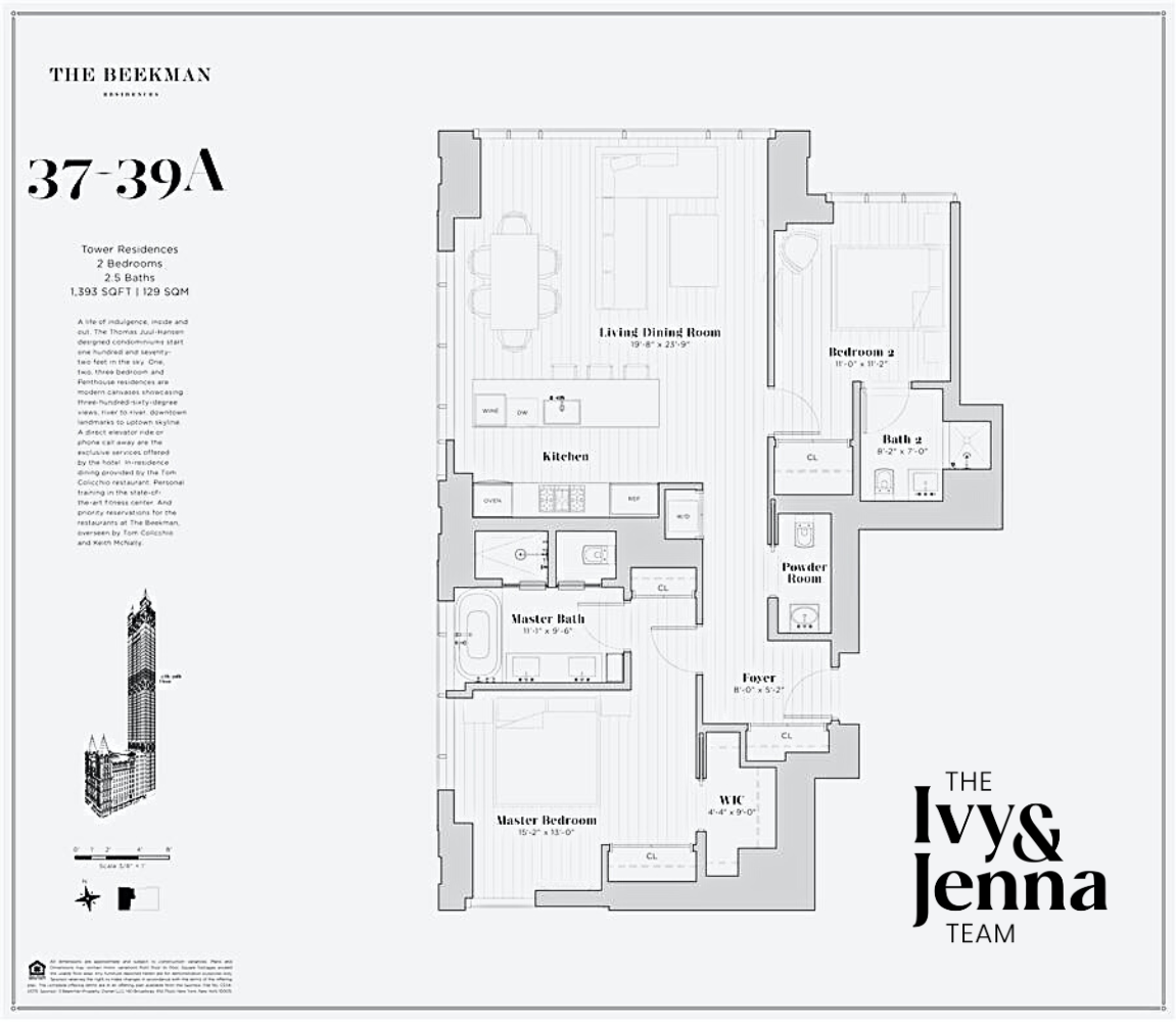 Floorplan for 5 Beekman Street, 39A