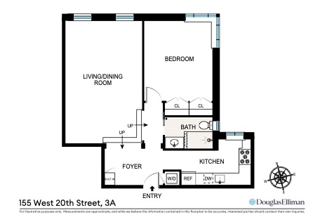 Floorplan for 155 West 20th Street, 3A