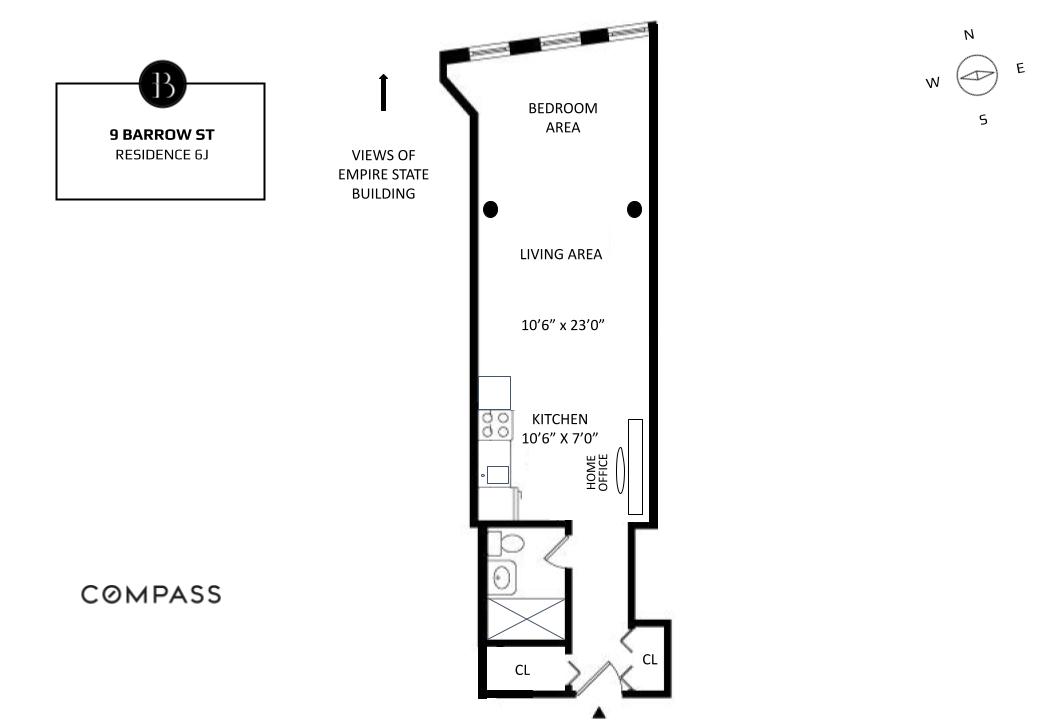 Floorplan for 9 Barrow Street, 6J