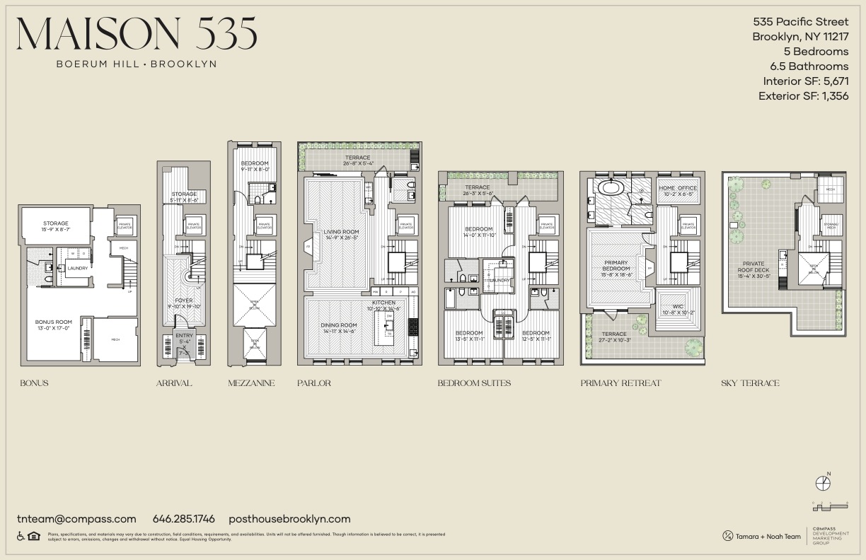 Floorplan for 533 Pacific Street, MAISON 535