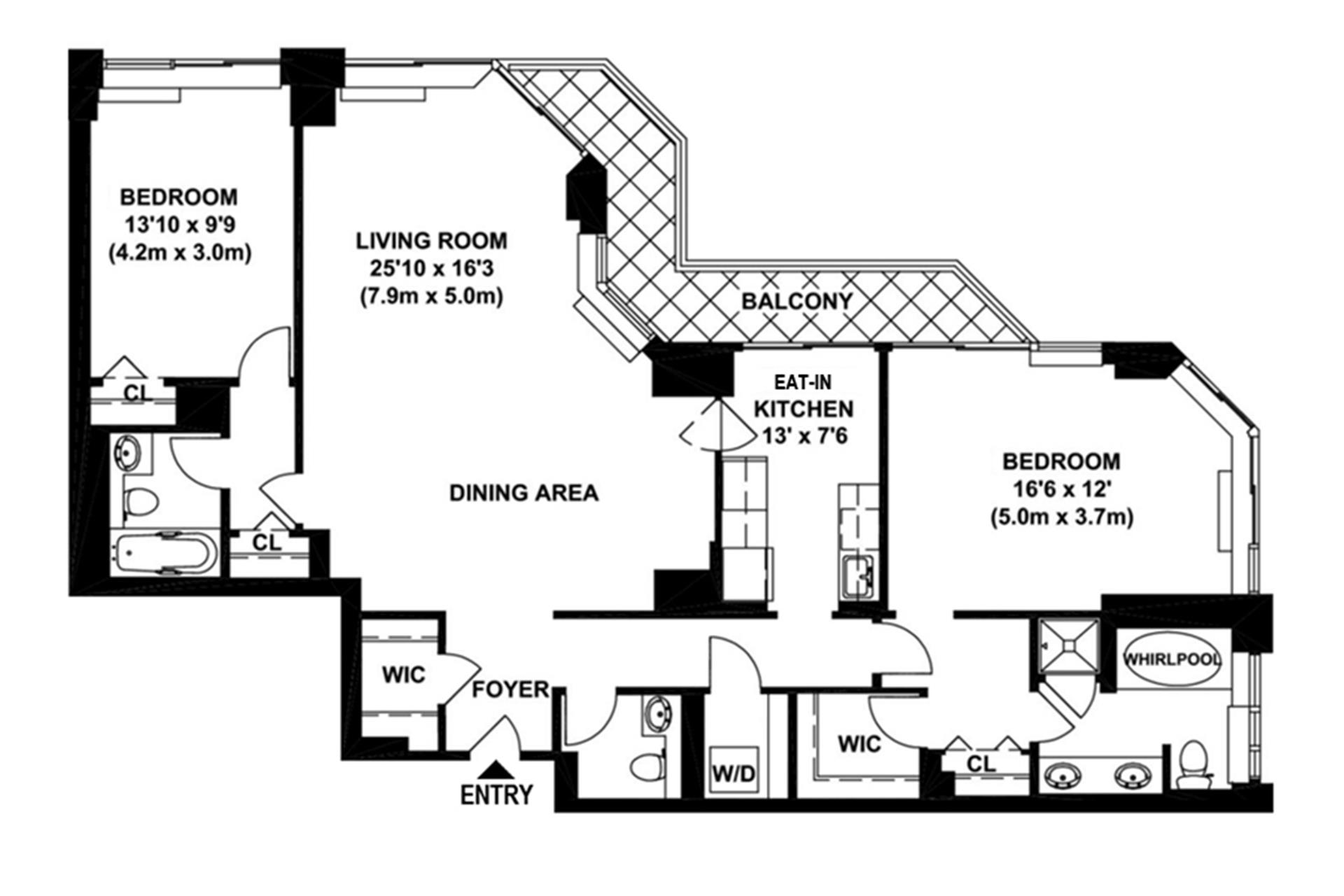 Floorplan for 188 East 64th Street, 3104