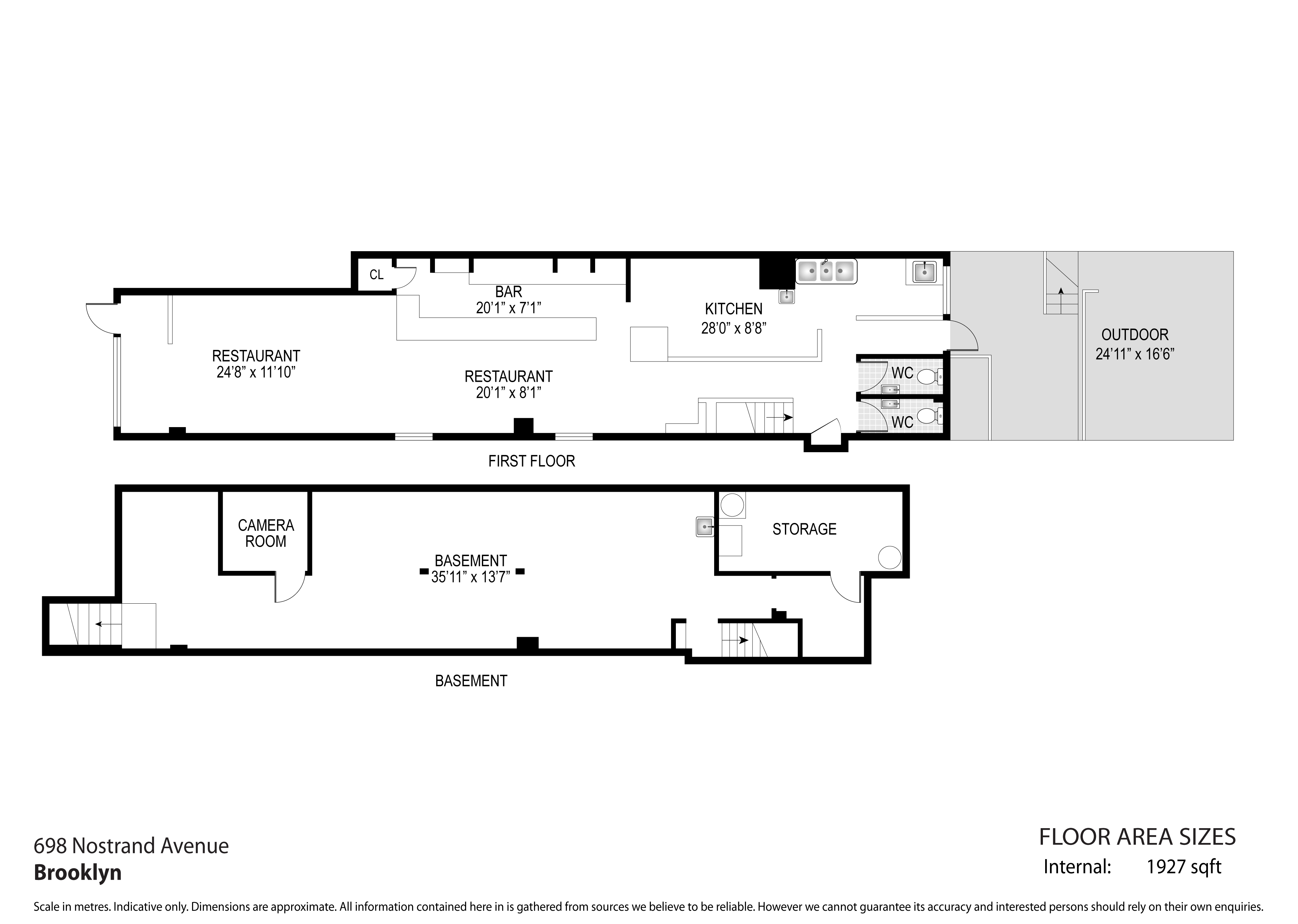 Floorplan for 698 Nostrand Avenue, COMMERCIAL