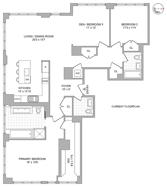 Floorplan for 959 1st Avenue, 25H