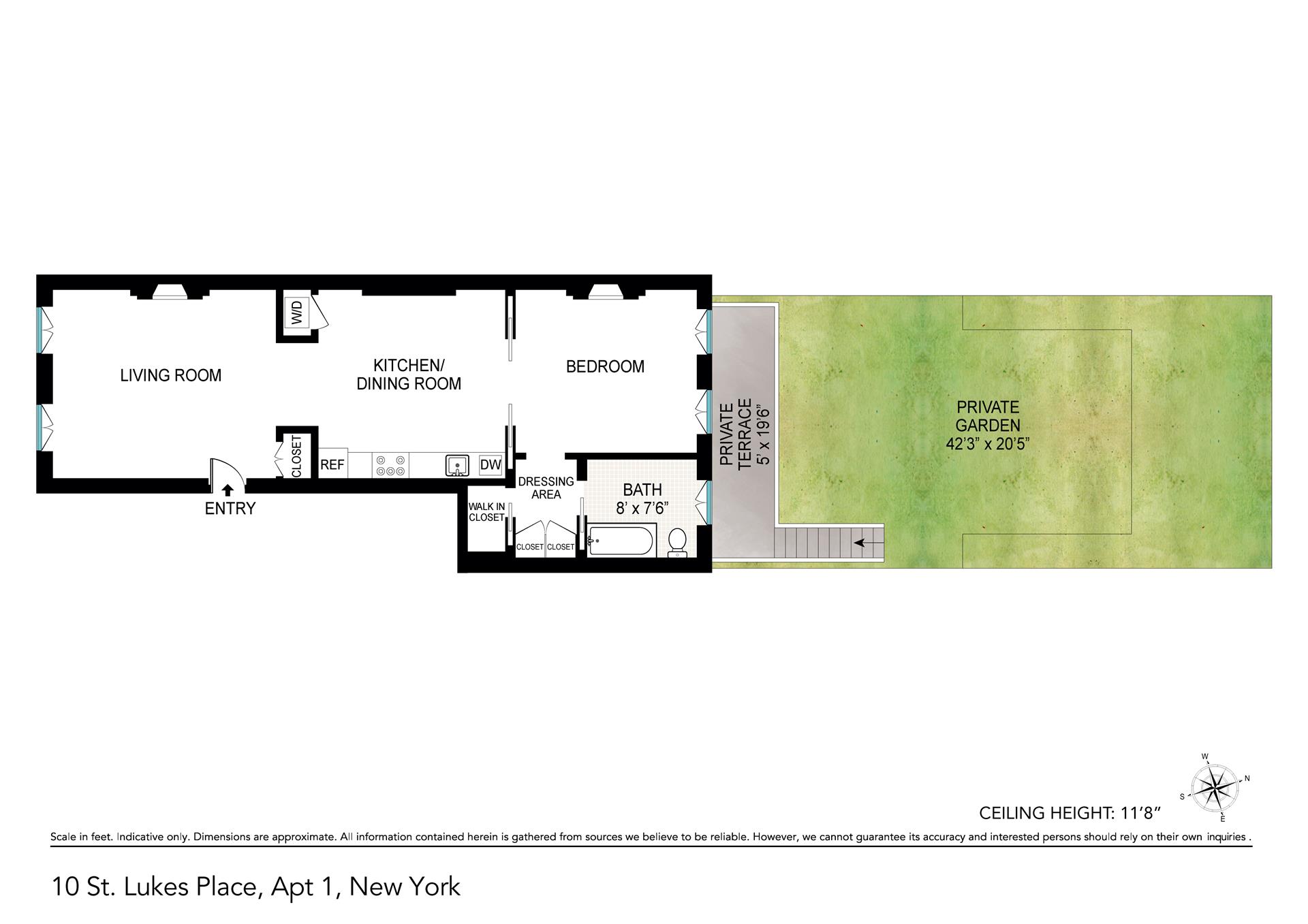 Floorplan for 10 St Lukes Place, 1