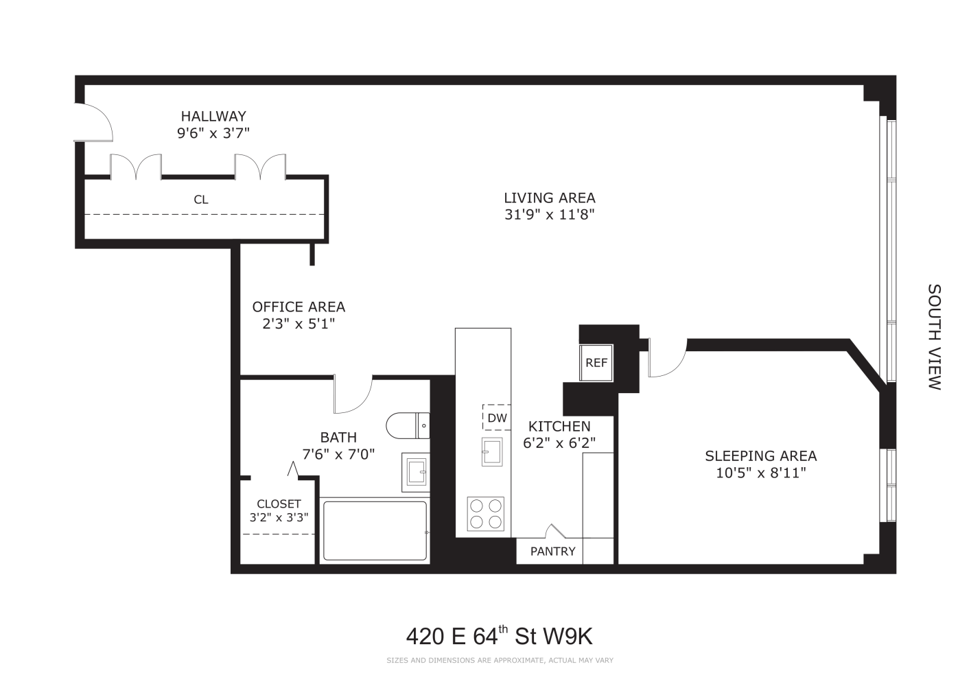 Floorplan for 420 East 64th Street, 9KW