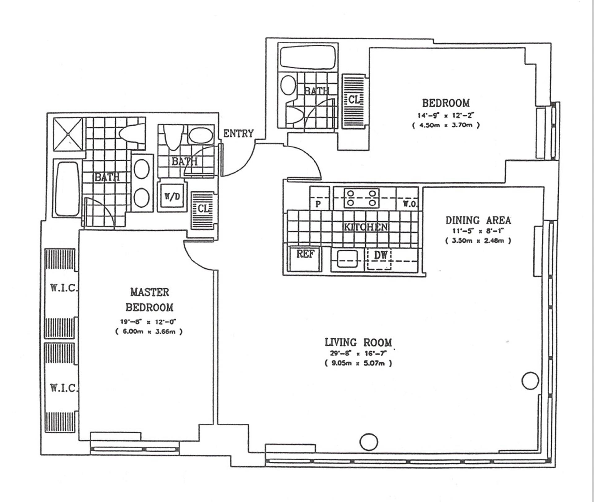 Floorplan for 101 West 67th Street, 52A