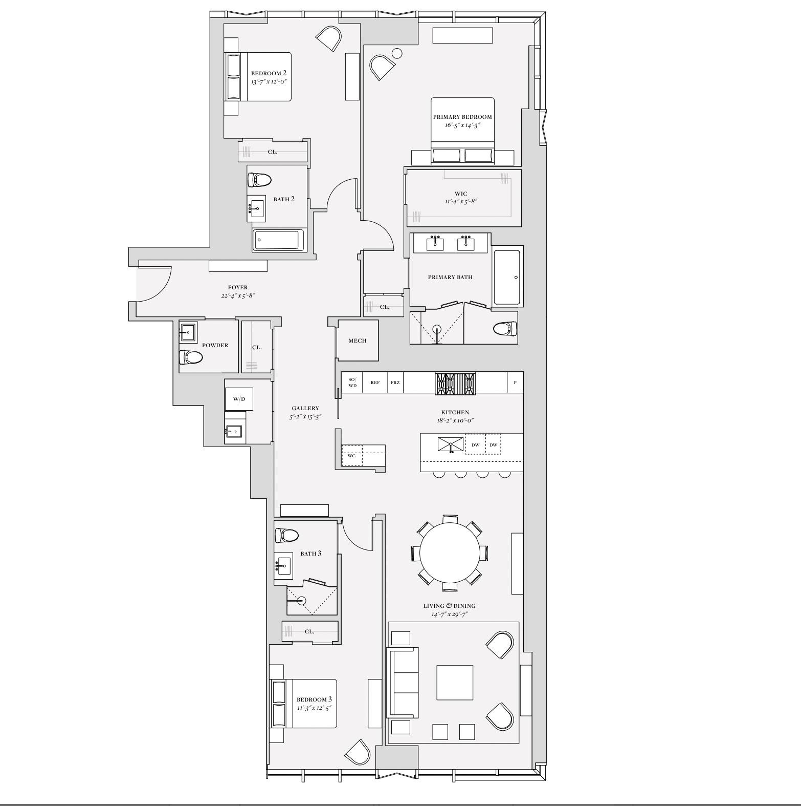 Floorplan for 200 Amsterdam Avenue, 15-C